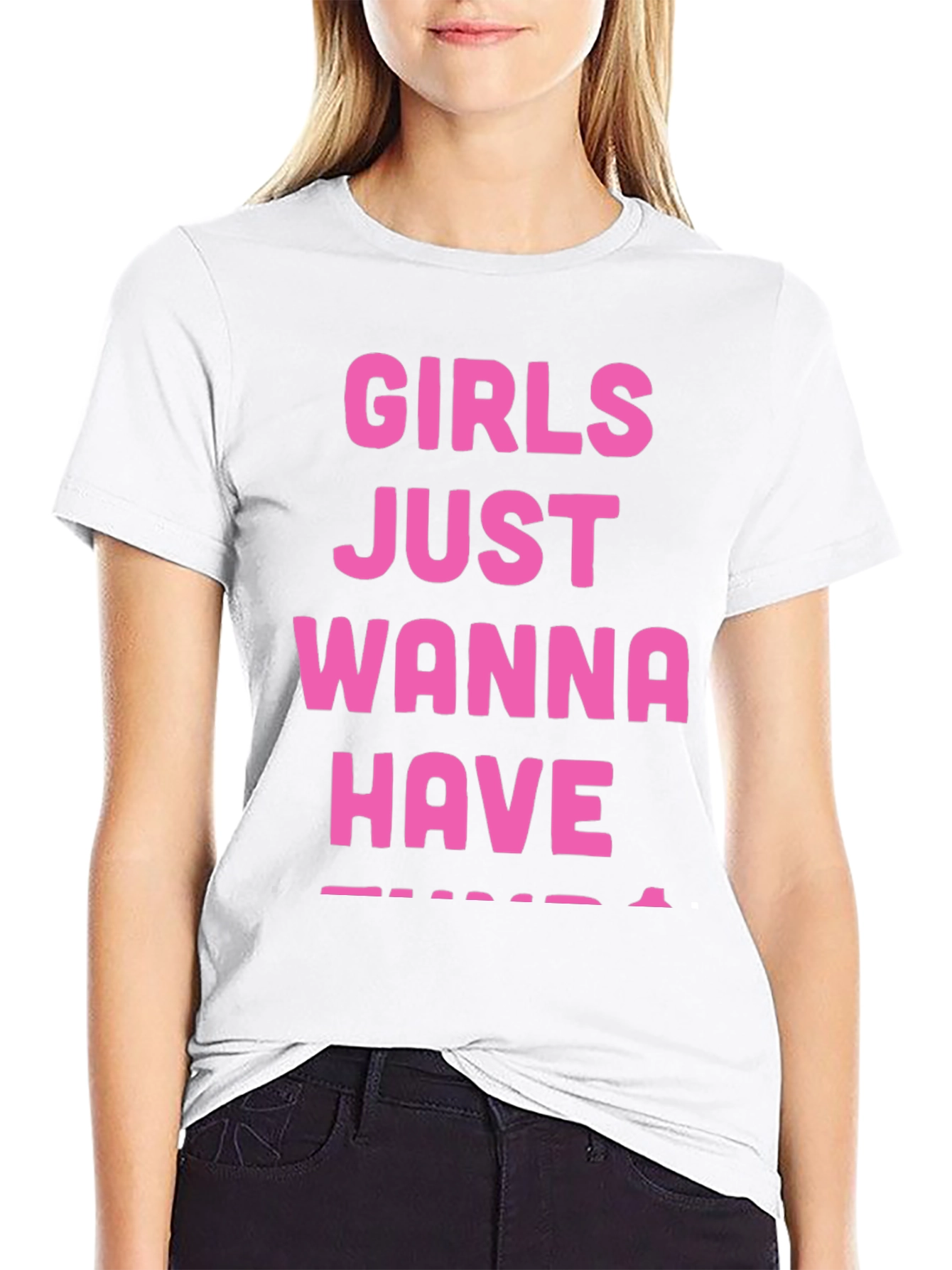 Black Girls Just Wanna Have Fun T-Shirt - Black view 9