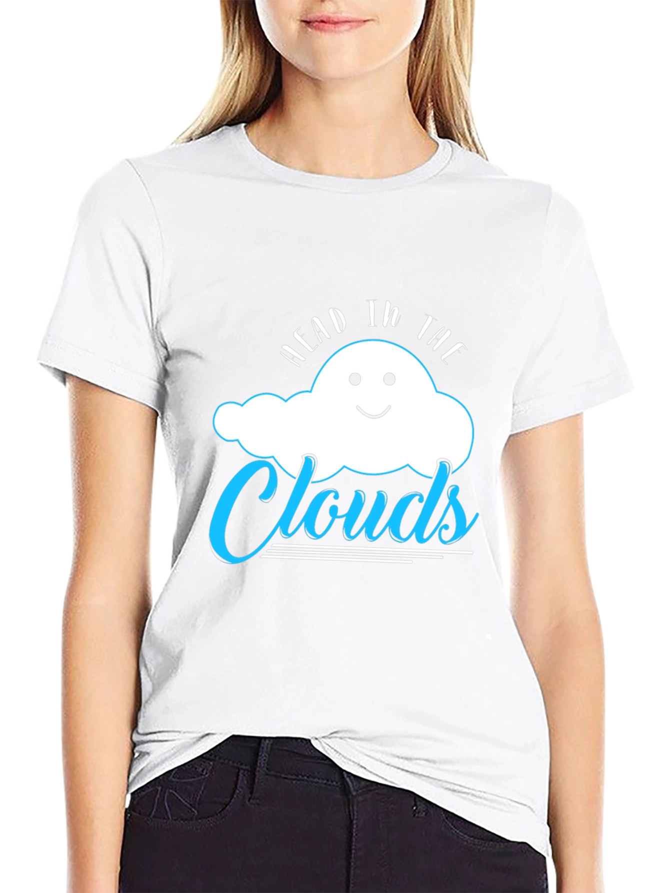 Black Head in the Clouds Graphic Tee - Black view 9