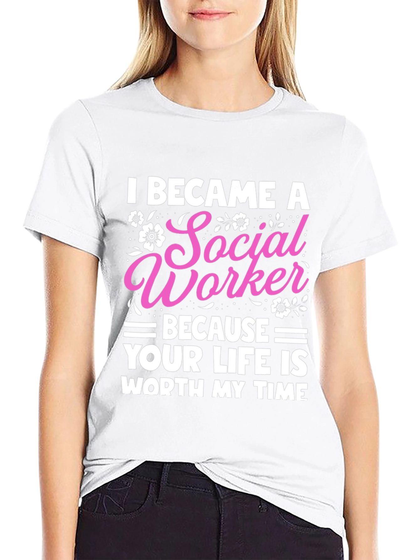 Black Social Worker T-Shirt: Worth My Time view 9