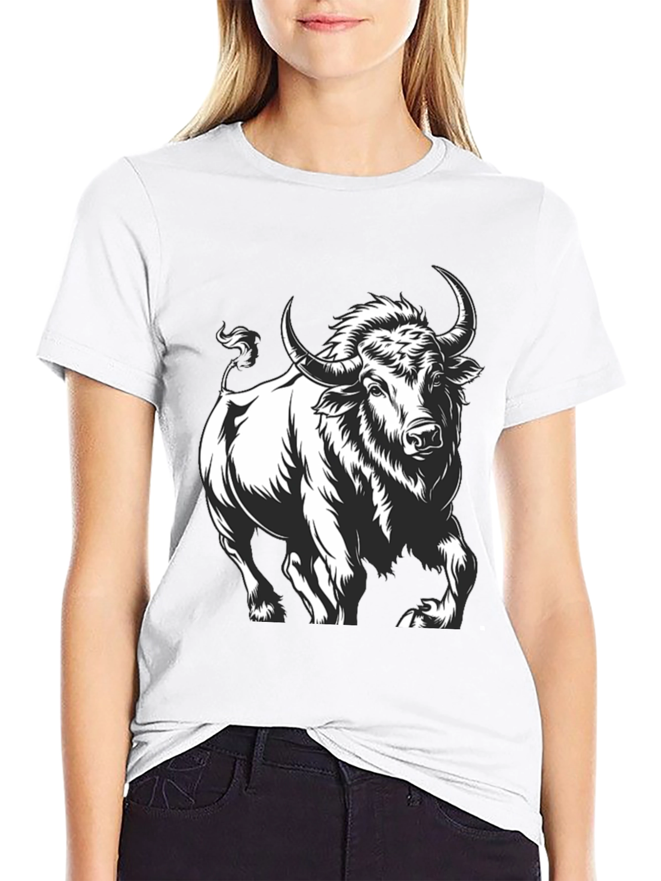 Black Black Bull Graphic Tee - Bold & Stylish view 9
