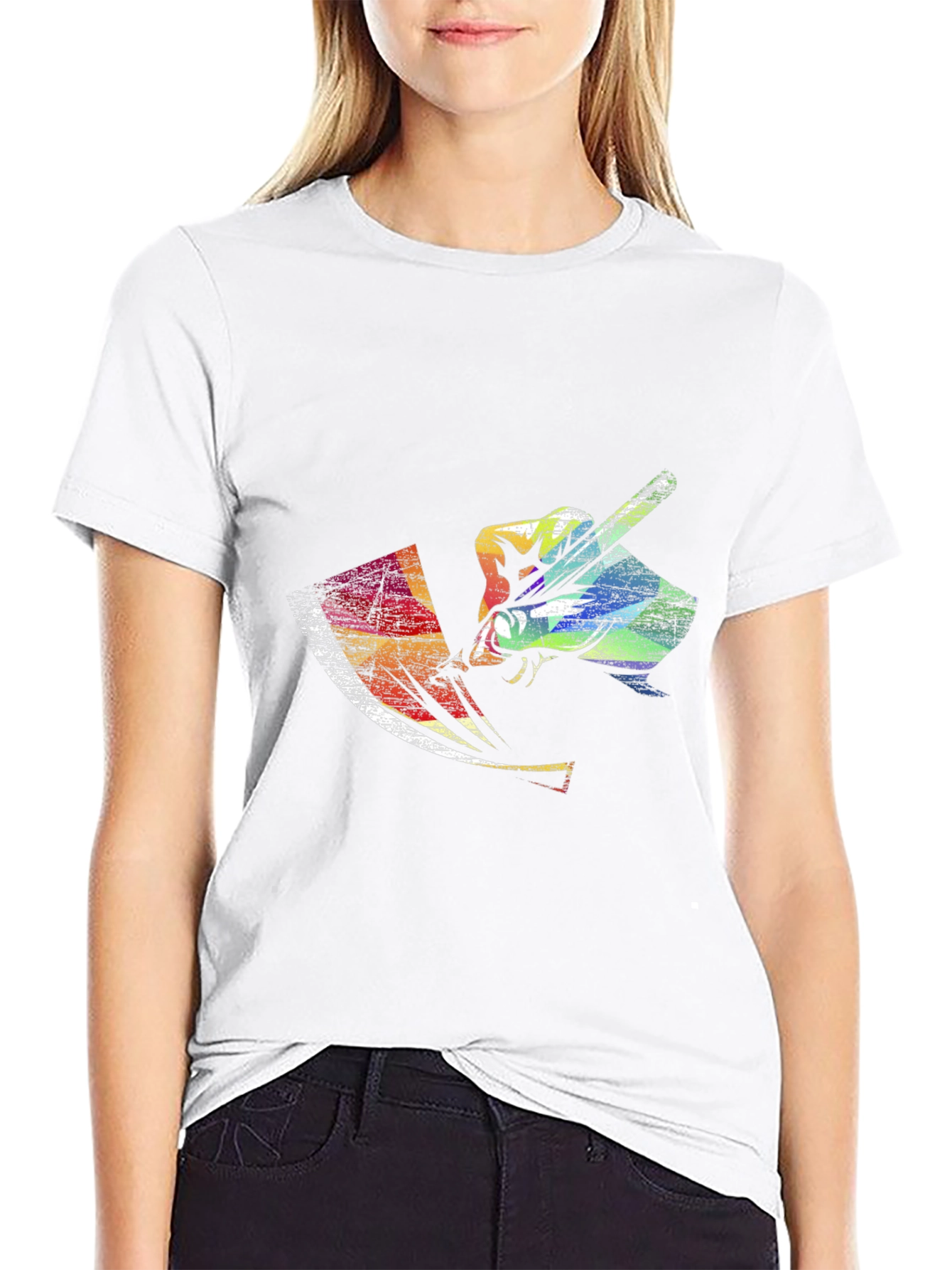 Black Colorful Artist T-Shirt view 9