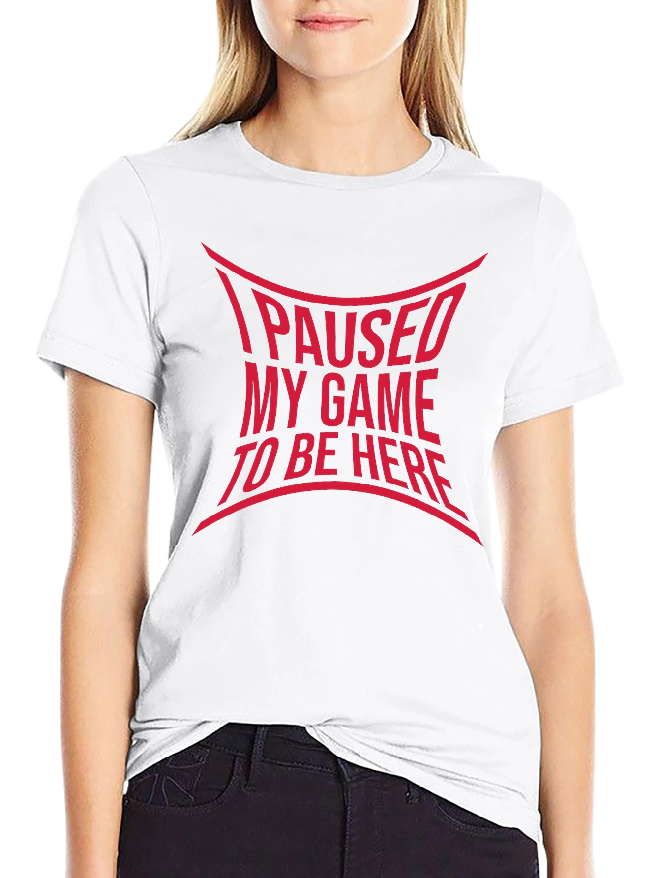 Black I Paused My Game T-Shirt - Funny Gamer Tee view 9
