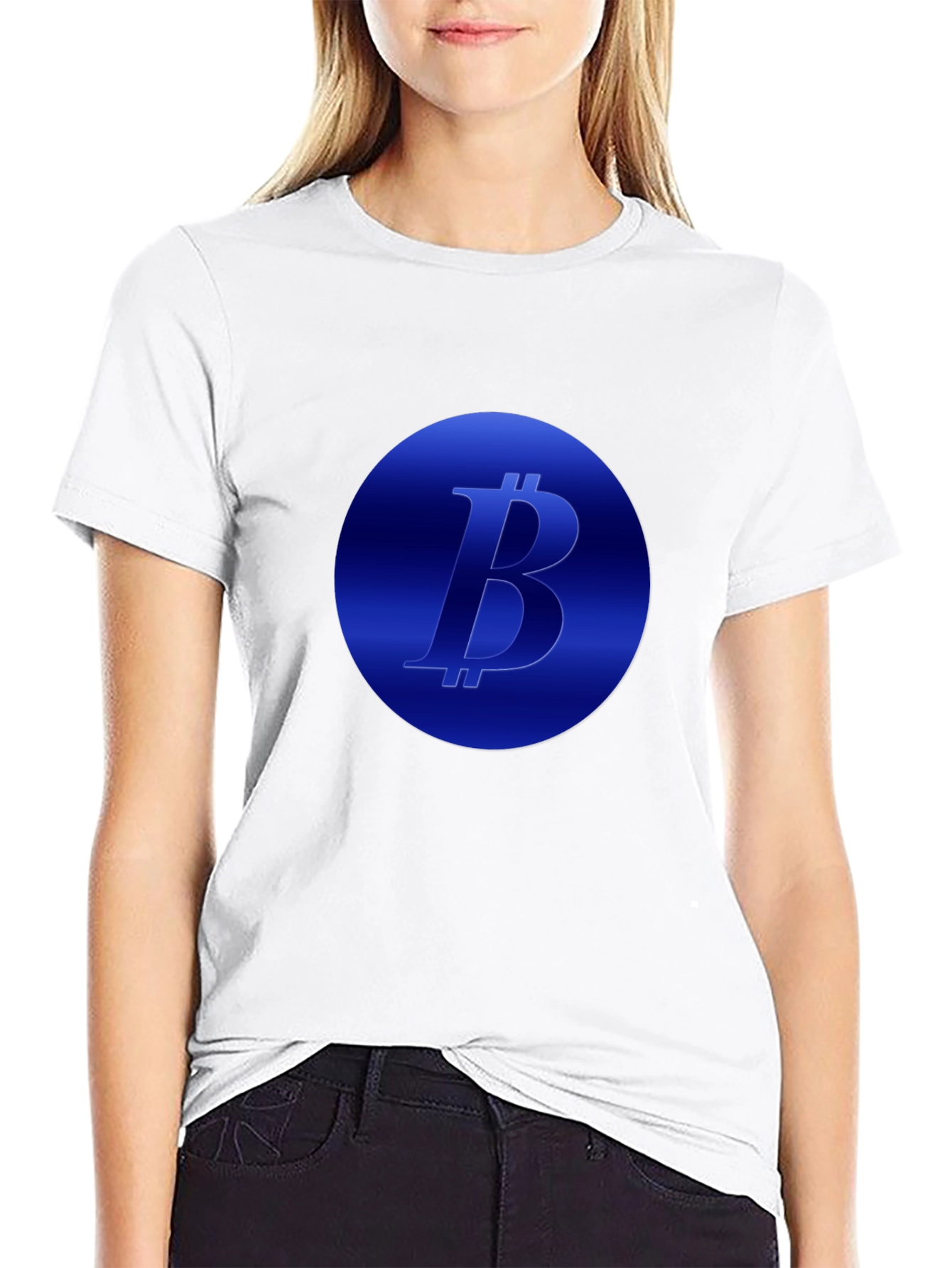 Black Bitcoin Logo T-Shirt - Crypto Fashion view 9
