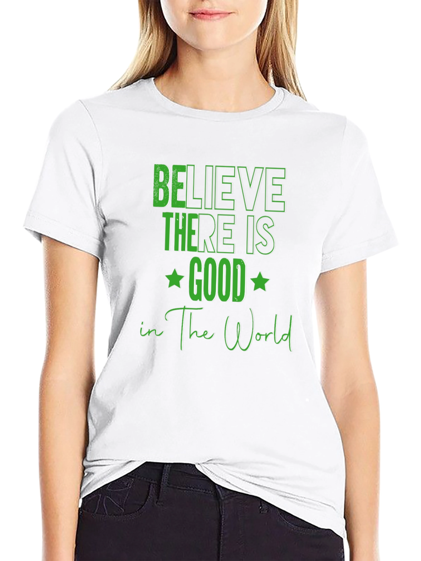 Black Believe There Is Good T-Shirt view 9