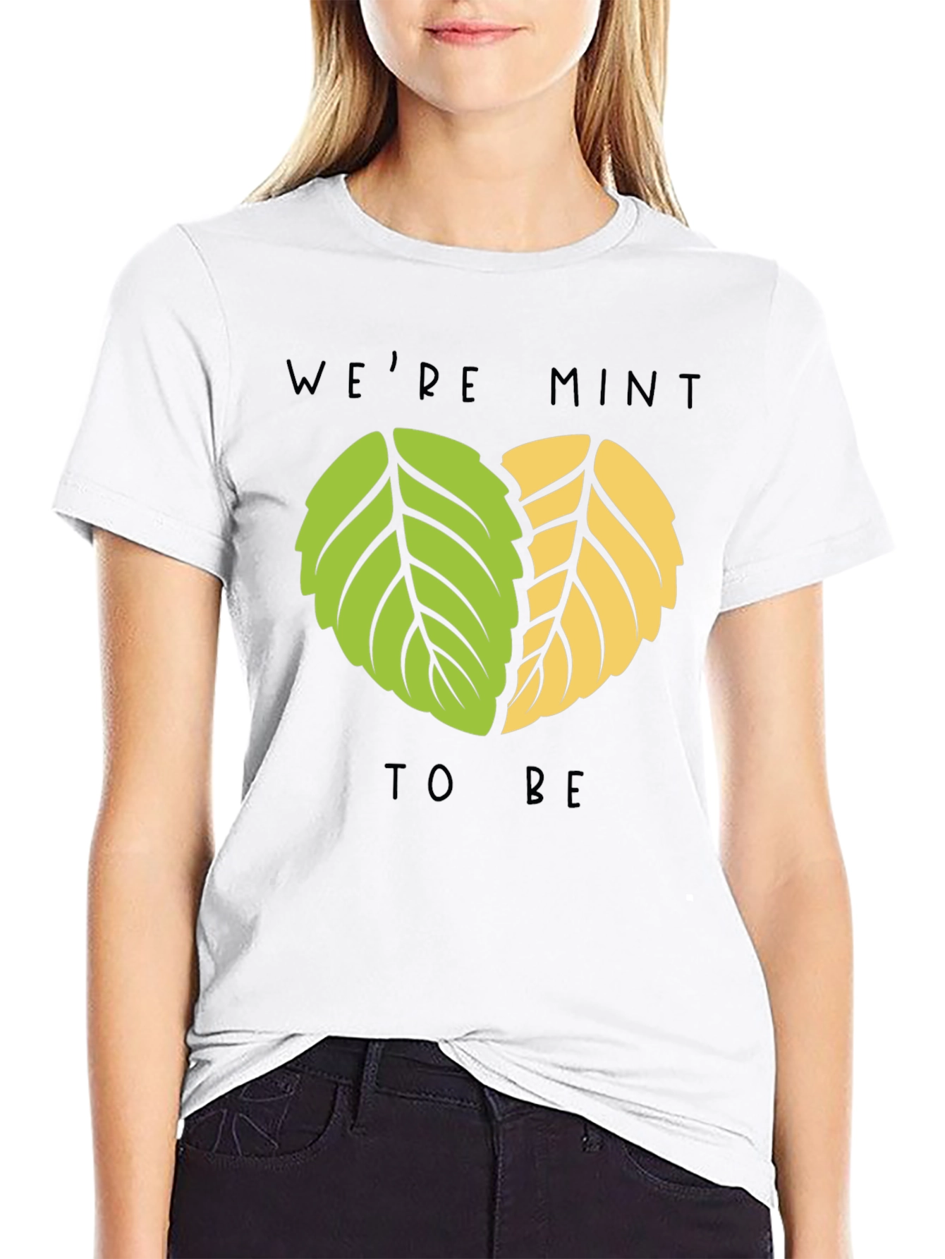 Black We're Mint to Be T-Shirt view 9