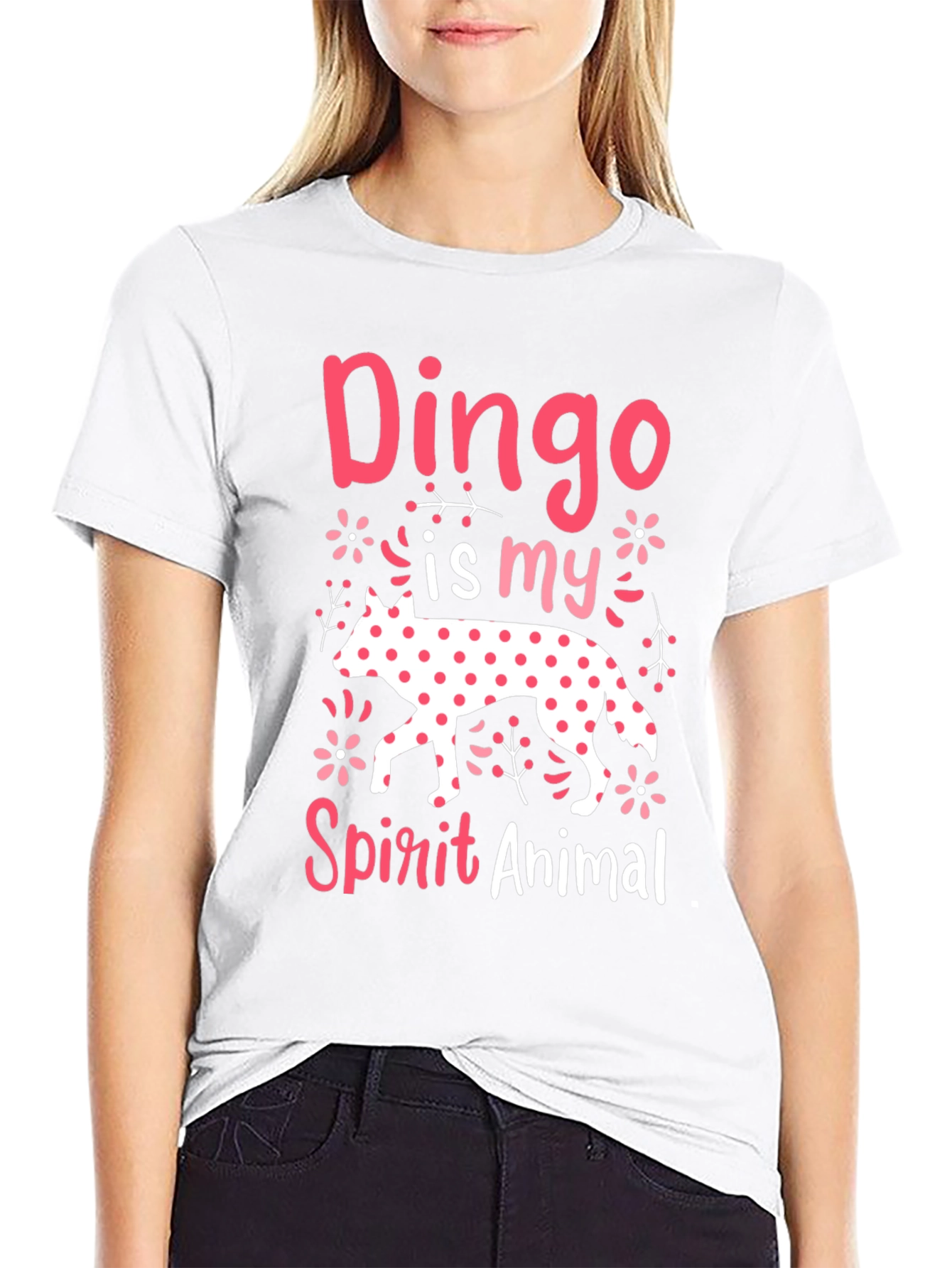Black Dingo Spirit Animal Graphic Tee - Novelty Design view 9