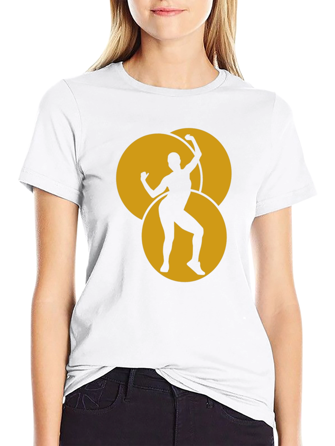 Black Dancing Woman Graphic Tee view 9