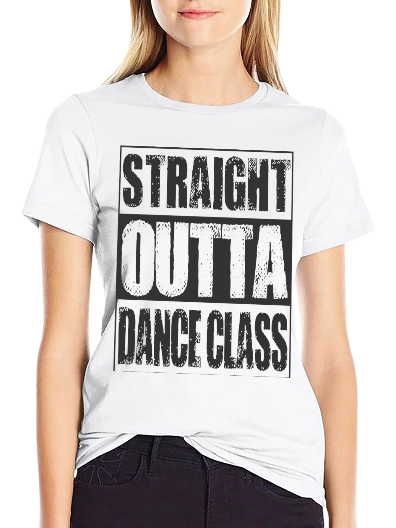 Black Straight Outta Dance Class T-Shirt view 9