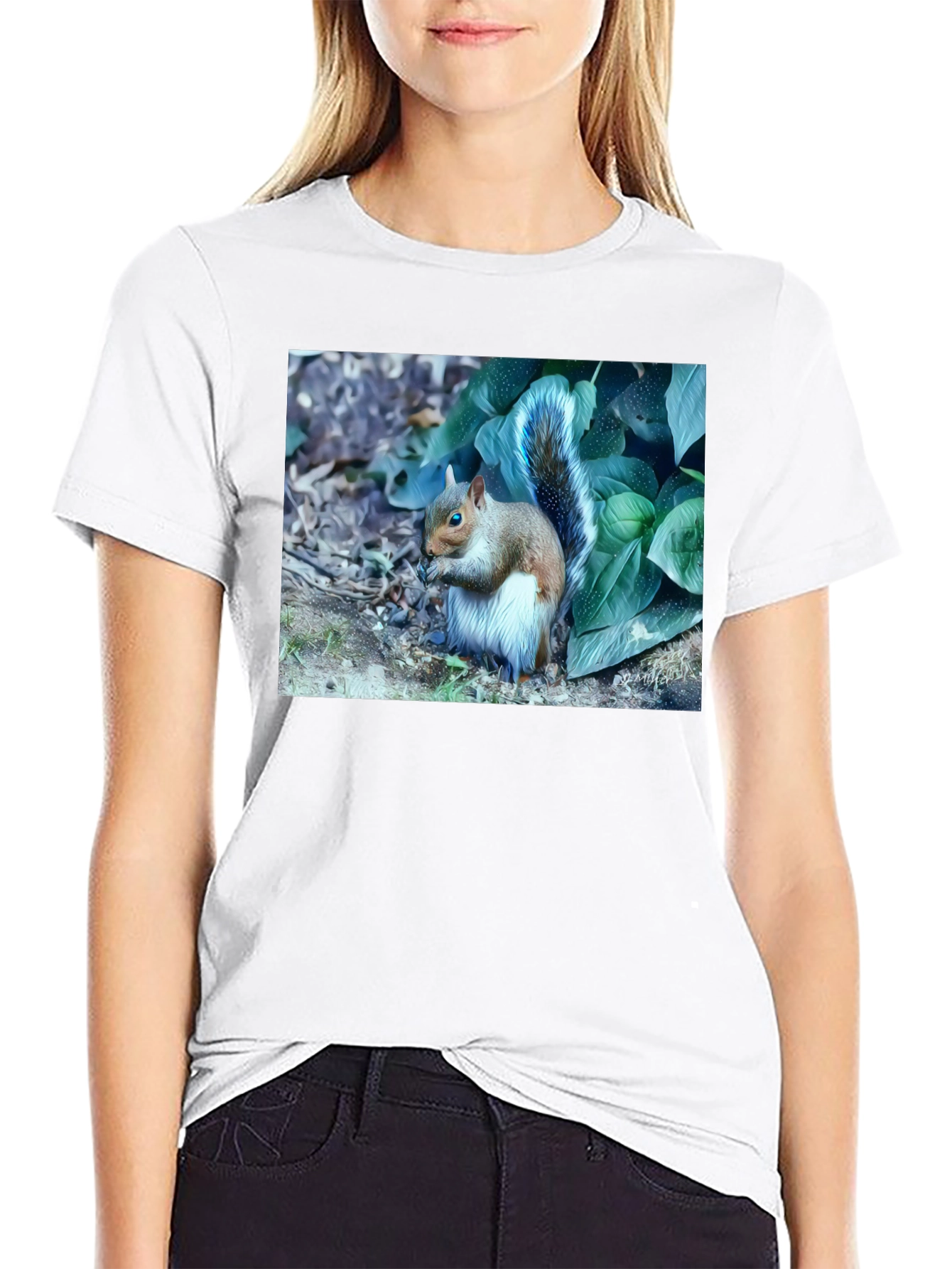 Black Squirrel T-Shirt: Nature Lover's Tee view 9