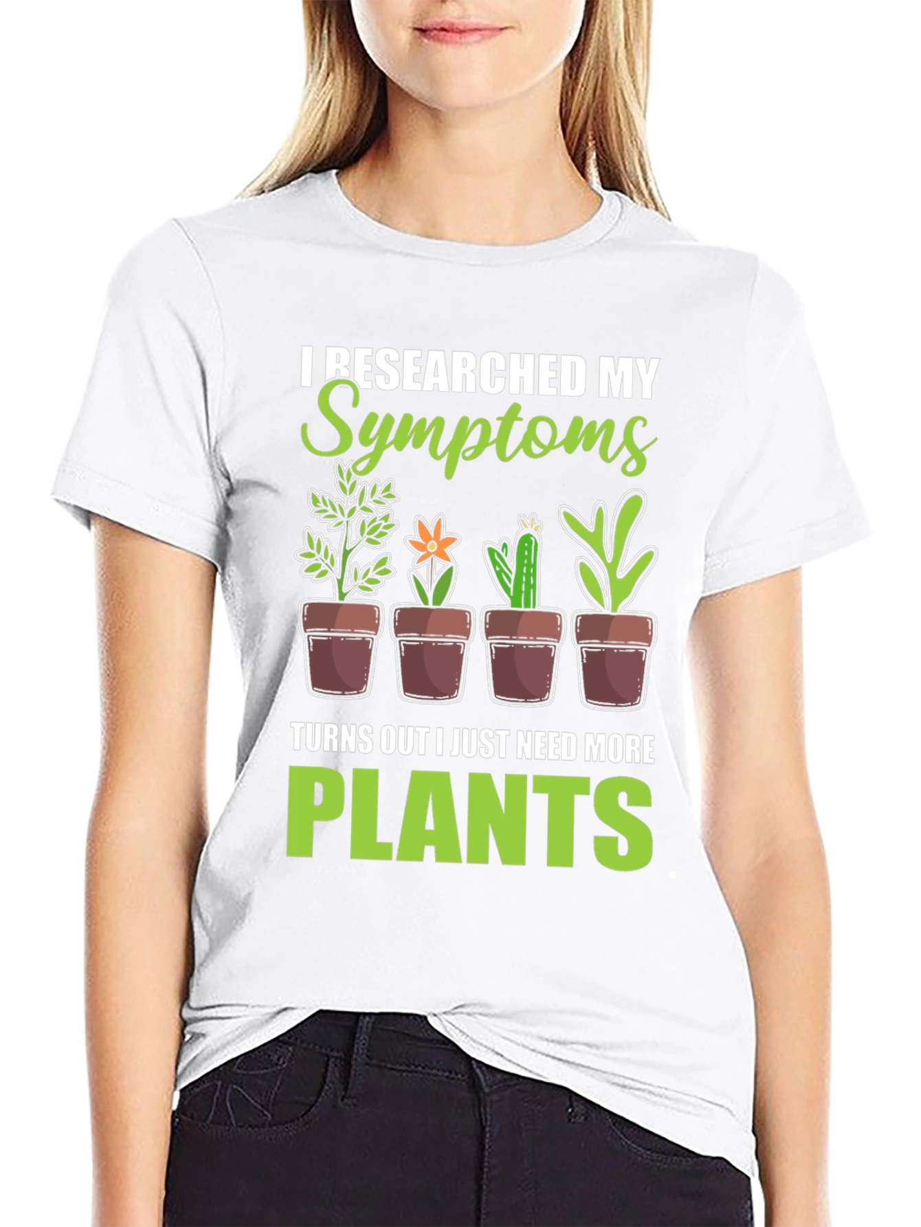 Black More Plants T-Shirt Funny Gardening Tee view 9