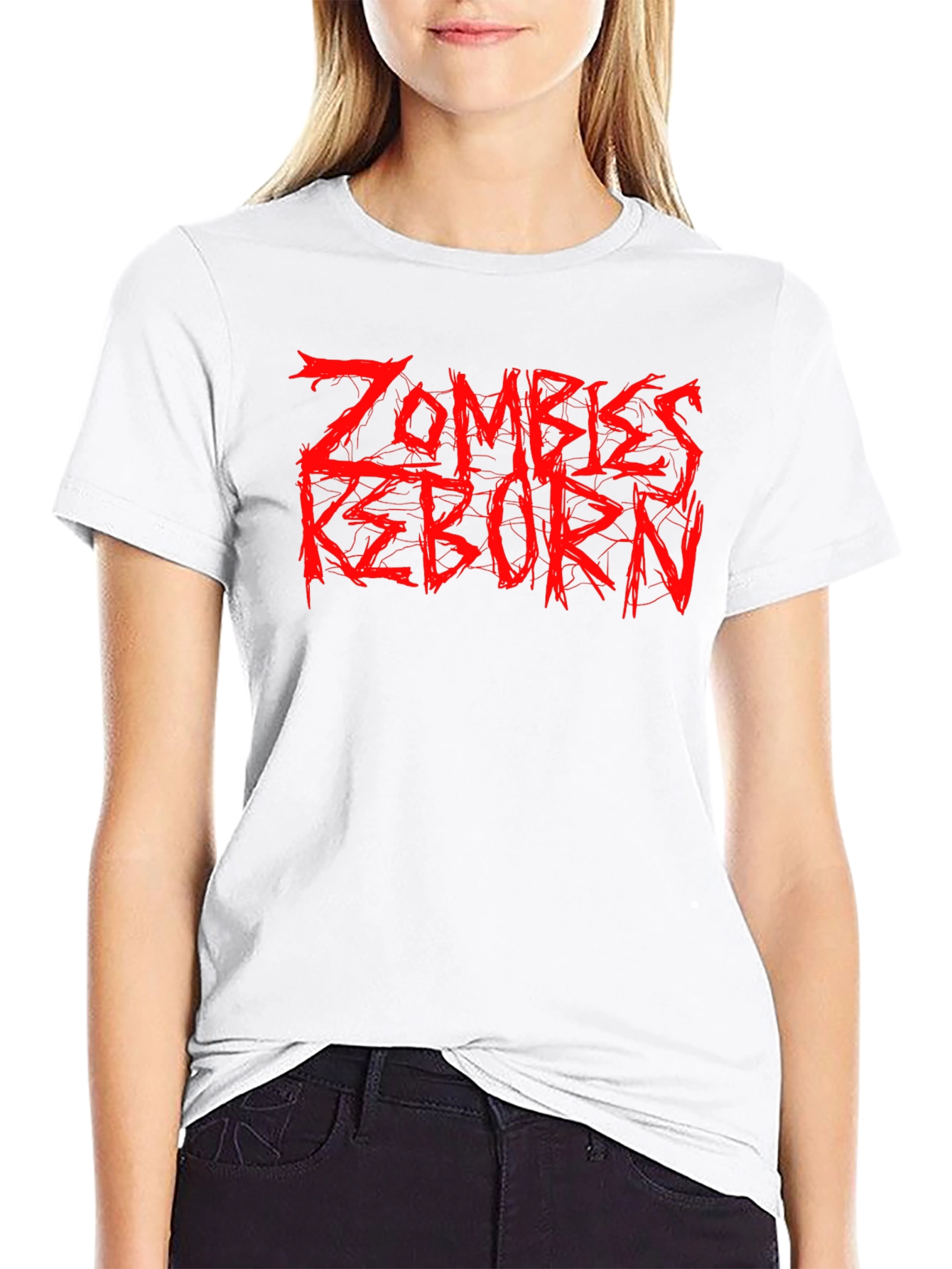 Black Zombies Reborn Black Graphic T-Shirt view 9