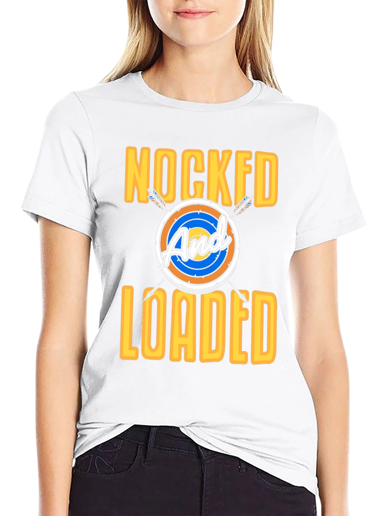 Black Archery "Nocked and Loaded" Graphic T-Shirt view 9