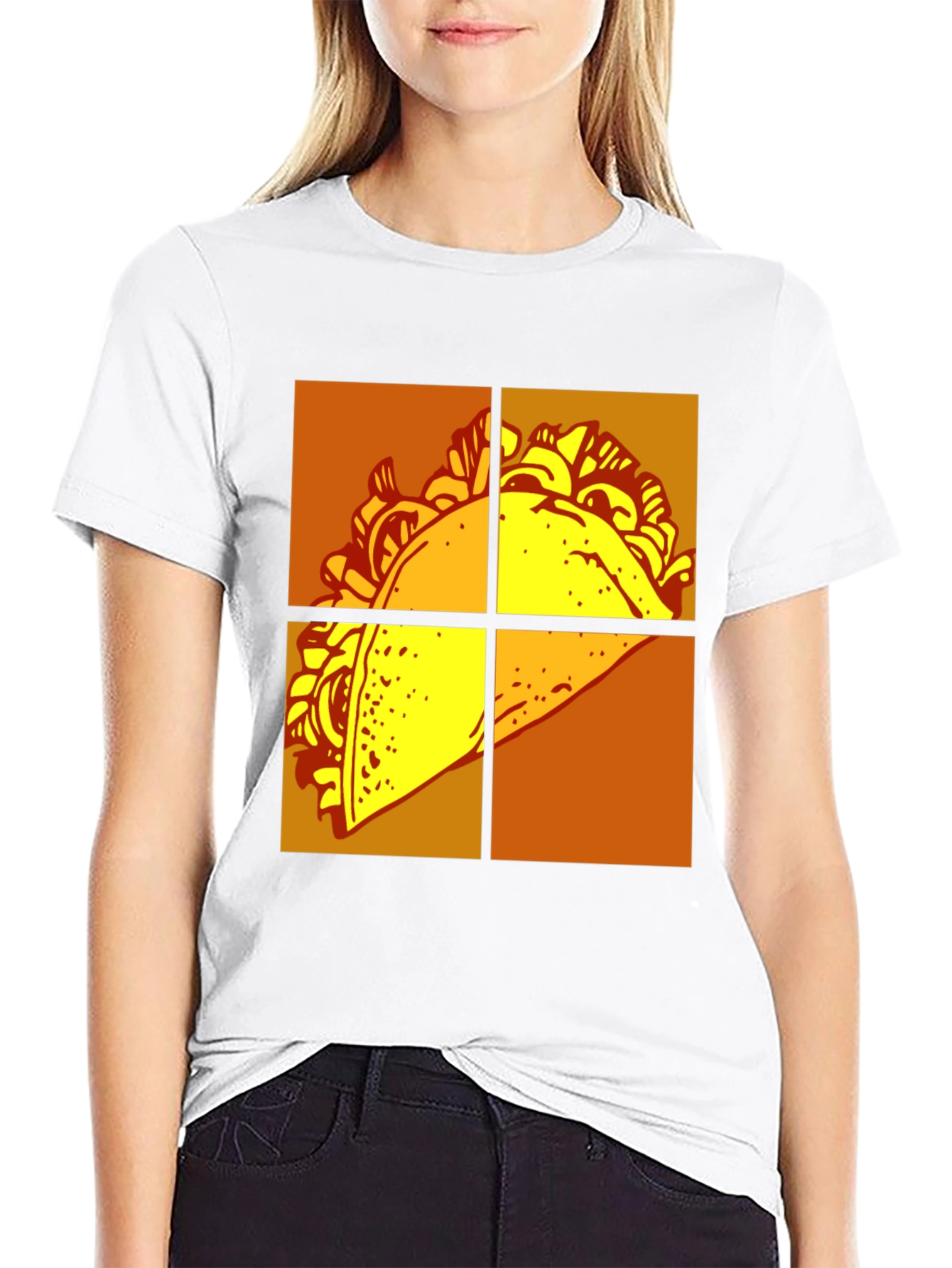 Black Taco T-Shirt - Graphic Novelty Tee view 9