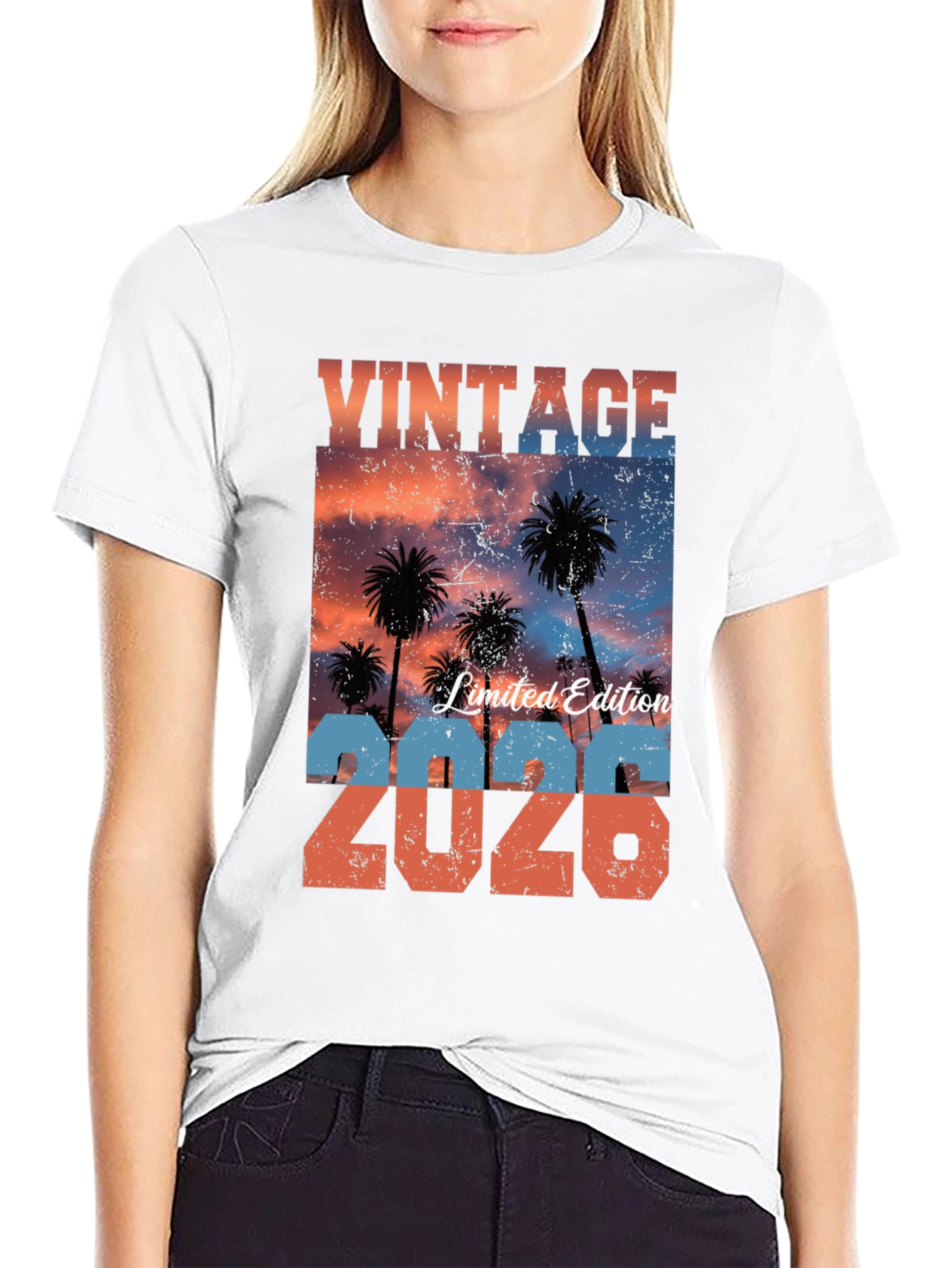 Black Vintage 2026 Limited Edition Graphic T-Shirt view 9