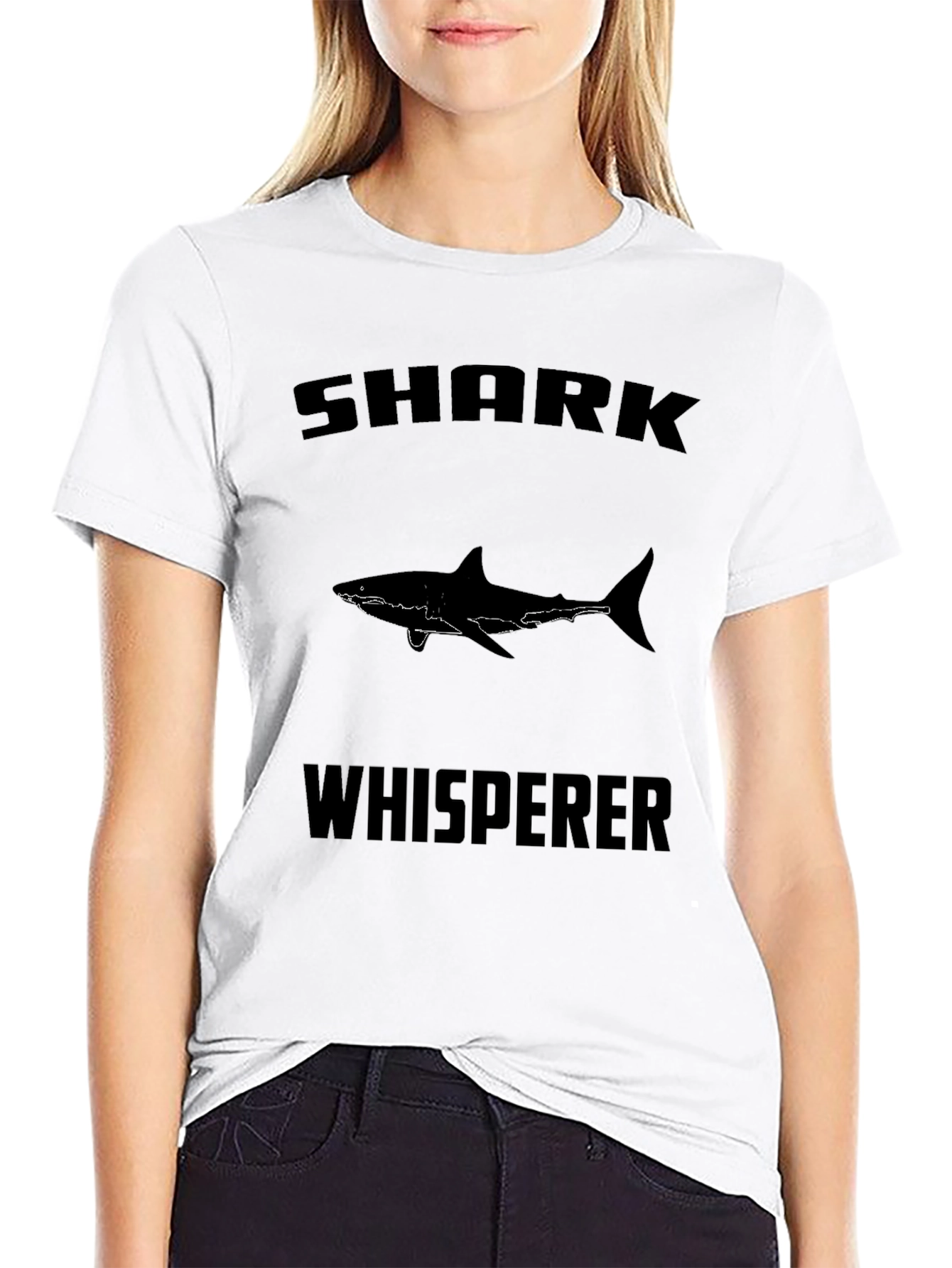Shark Whisperer Graphic Tee - Black - 9