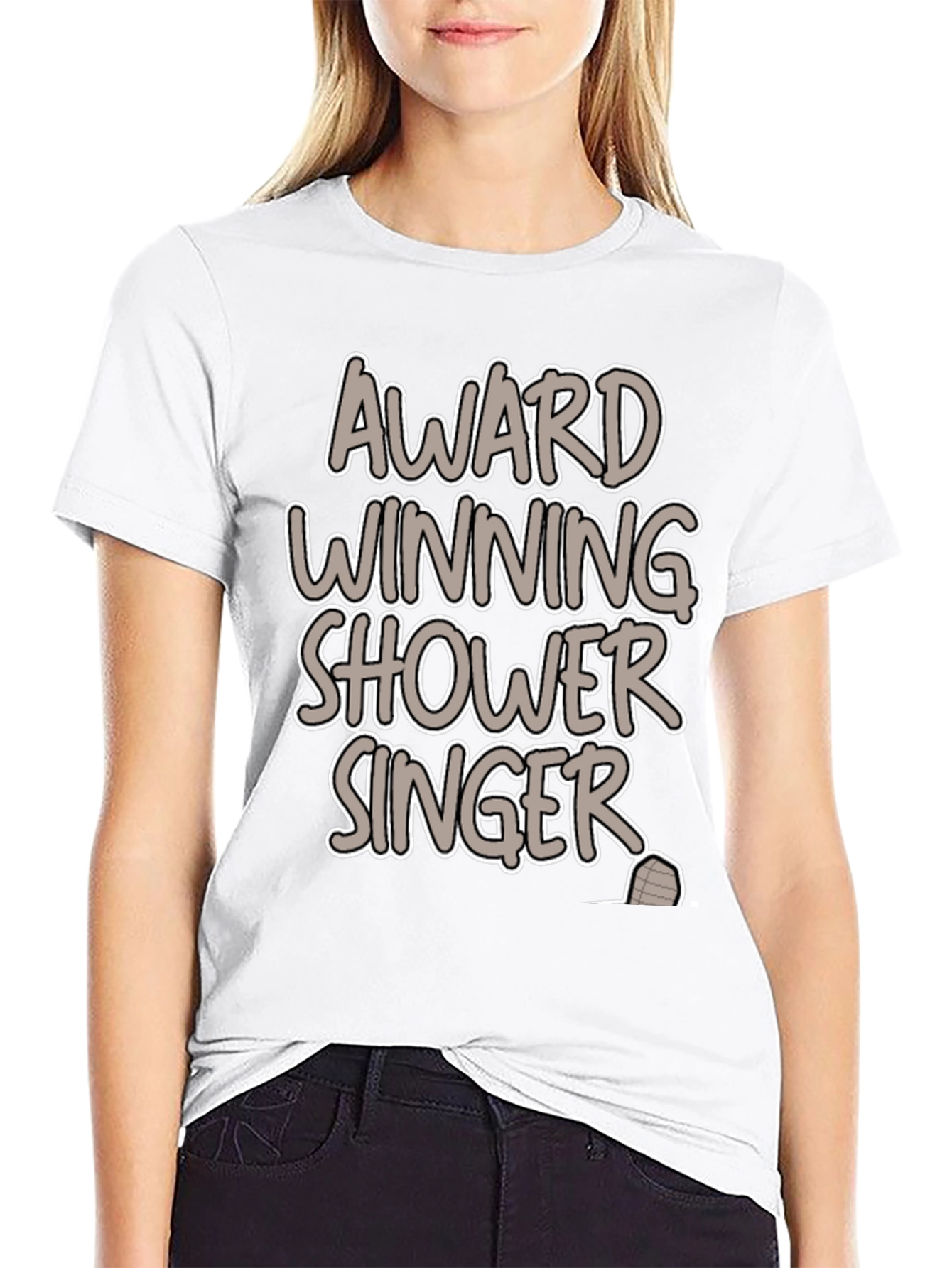 Black Award Winning Shower Singer Graphic Tee view 9