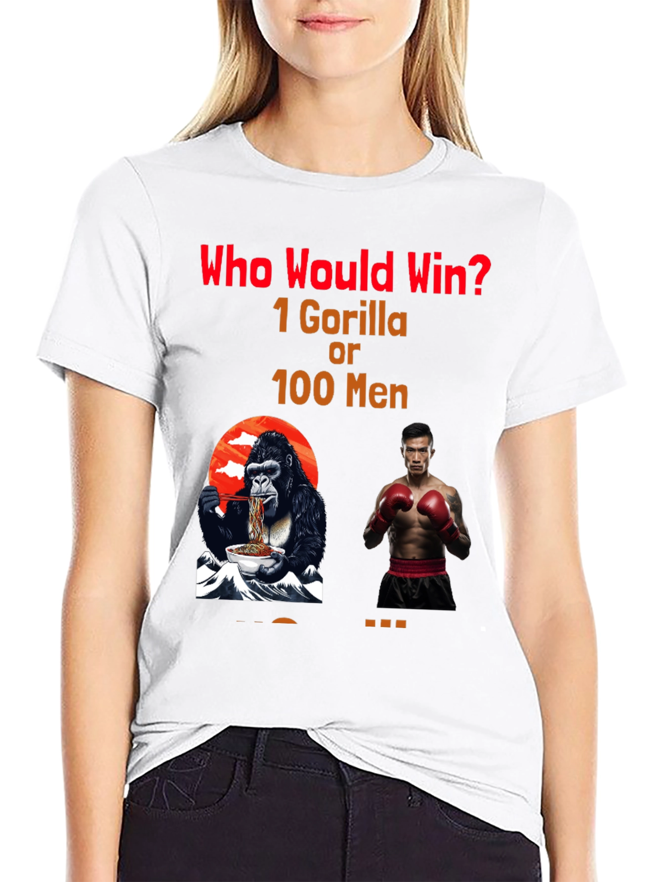 Black Gorilla vs Men Graphic T-Shirt view 9