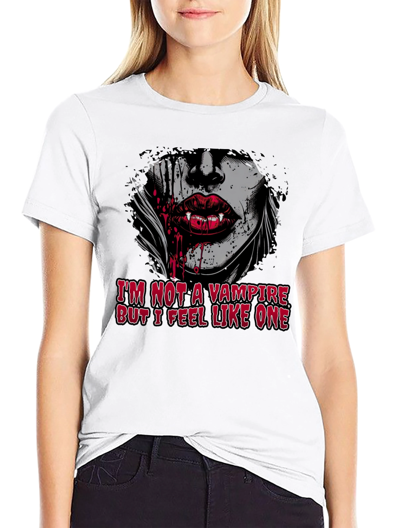Black Vampire Graphic T-Shirt view 9