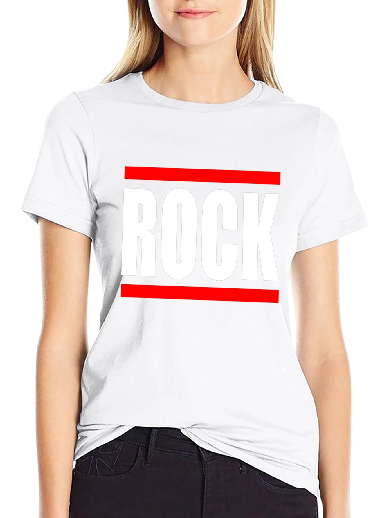 Black Rock Graphic Tee - Bold Statement T-Shirt view 9