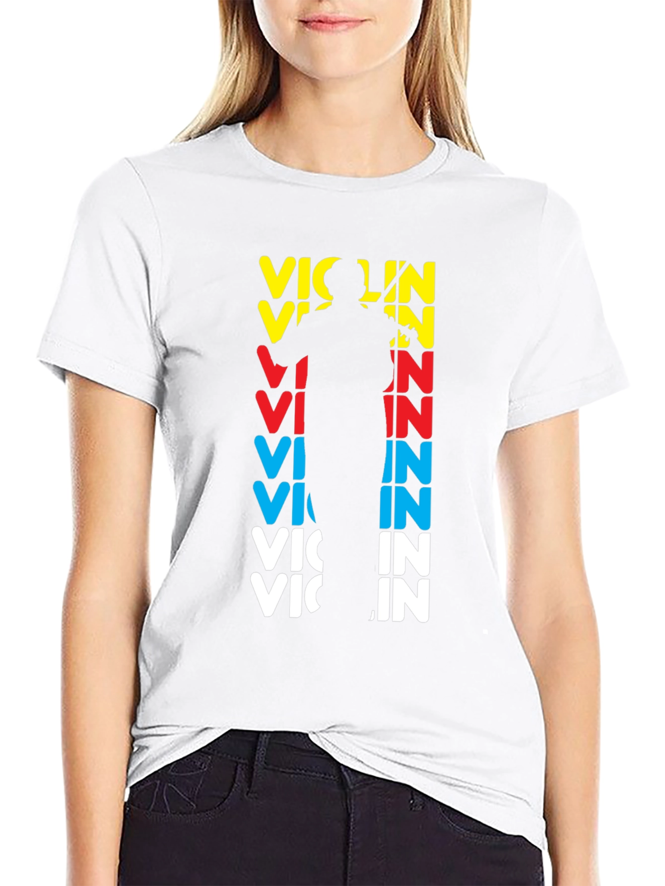 Black Violin Player Graphic T-Shirt view 9