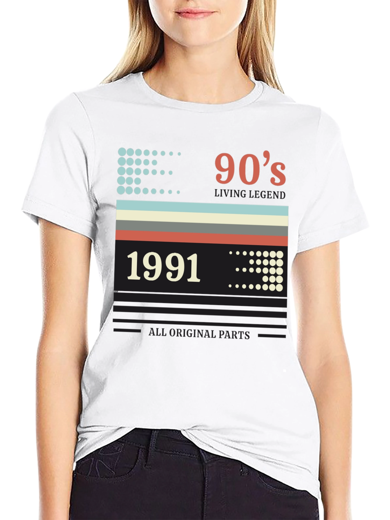 Black 90s Living Legend 1991 Graphic Tee view 9