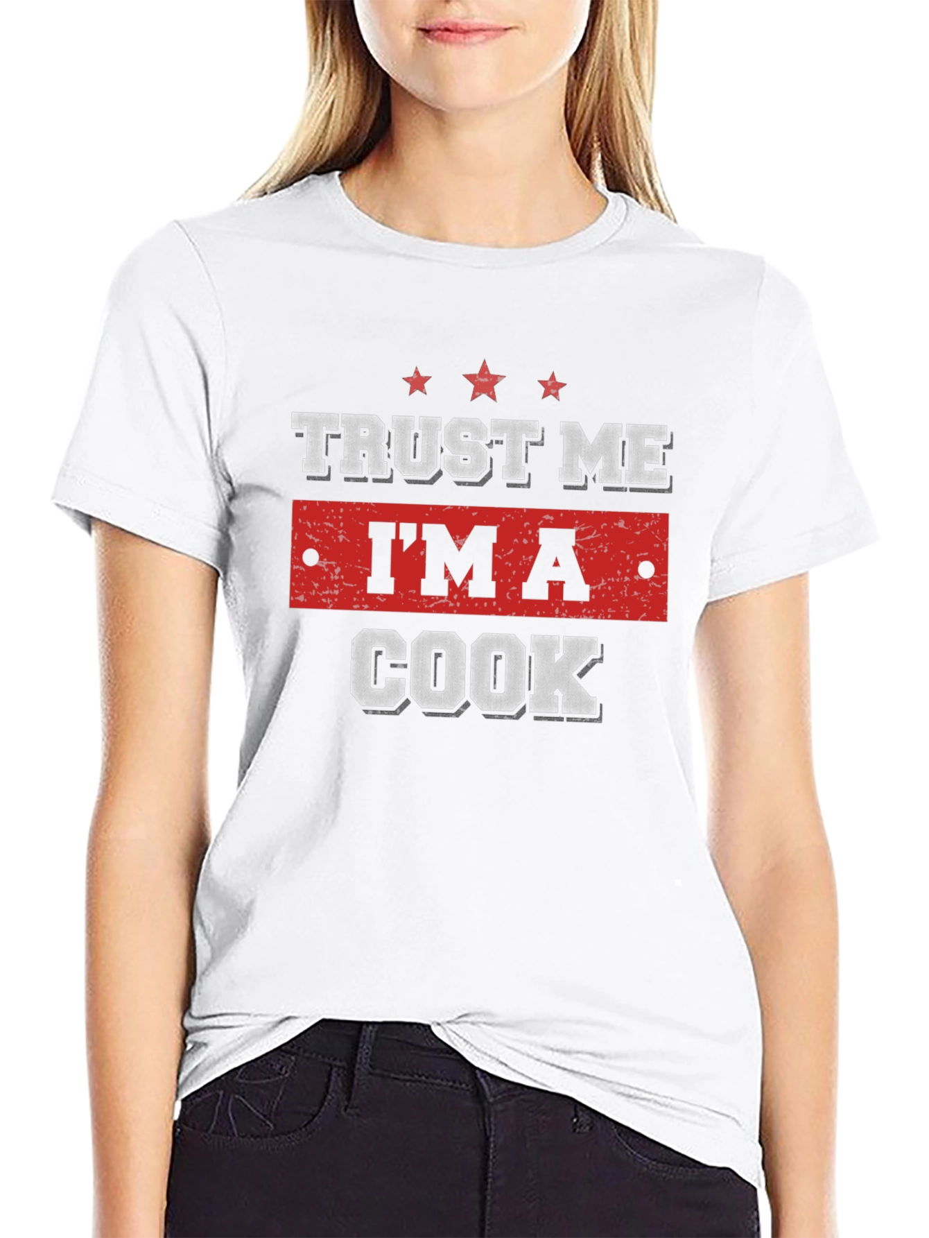 Black Trust Me I'm A Cook T-Shirt view 9