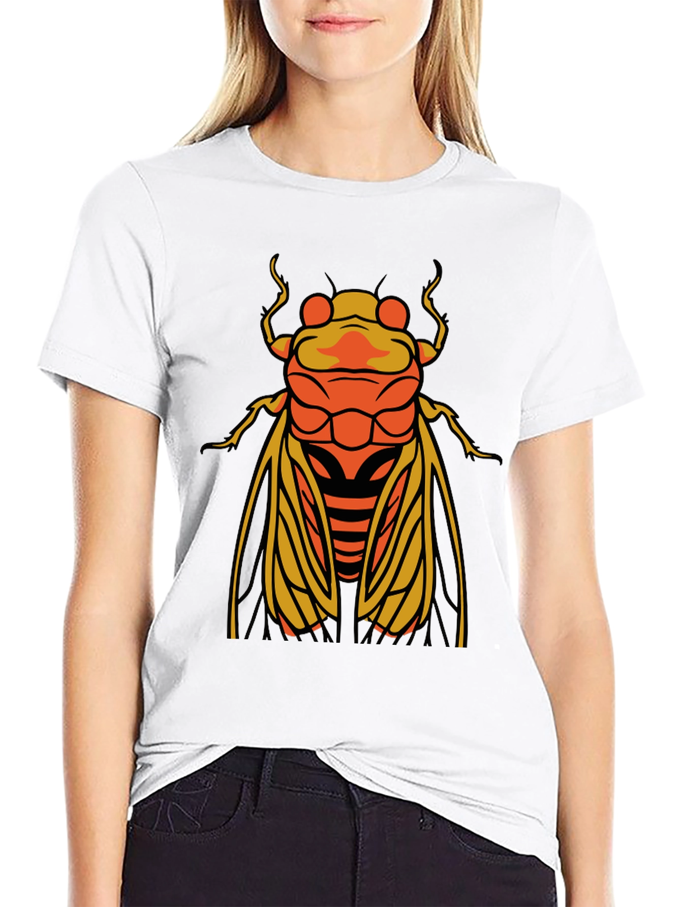 Black Cicada Graphic T-Shirt - Stylish Insect Tee view 9