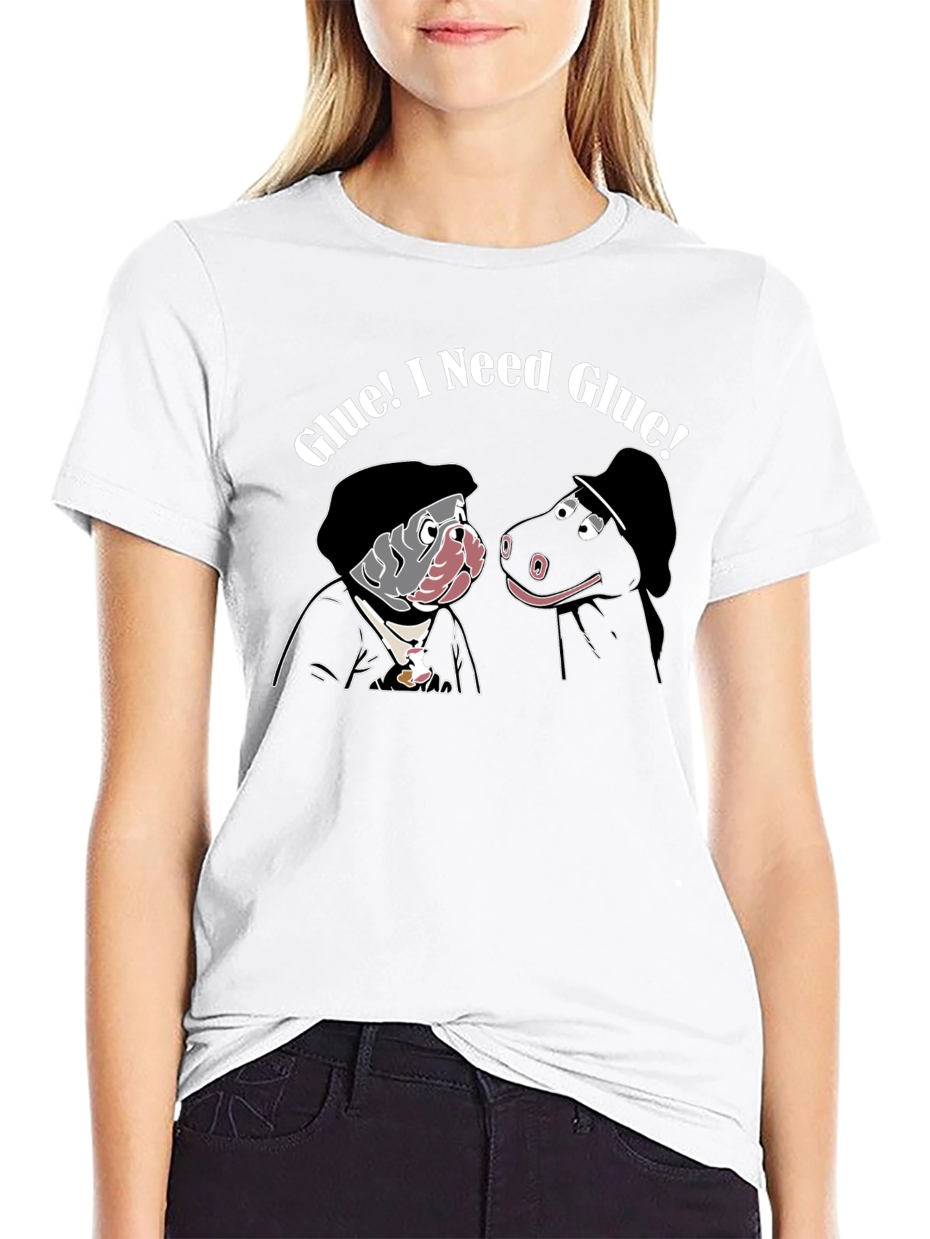 Black Glue! I Need Glue! Black T-Shirt view 9