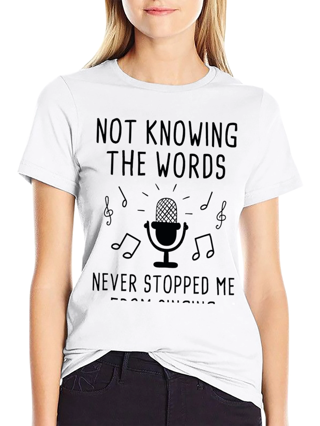 Black Karaoke King T-Shirt - Not Knowing the Words! view 9