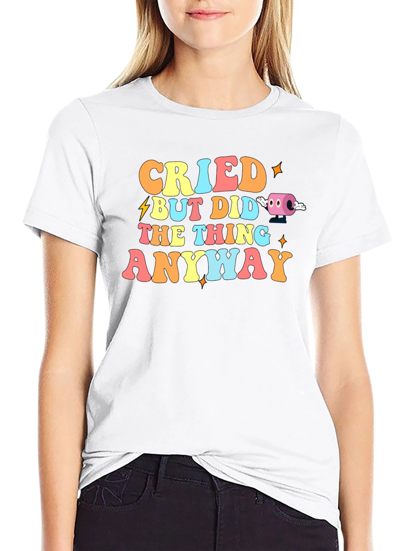 Black Cried But Did The Thing Anyway Graphic T-Shirt view 9