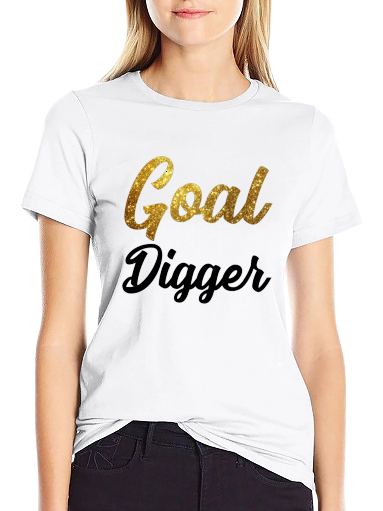 Black Goal Digger Black T-Shirt view 9