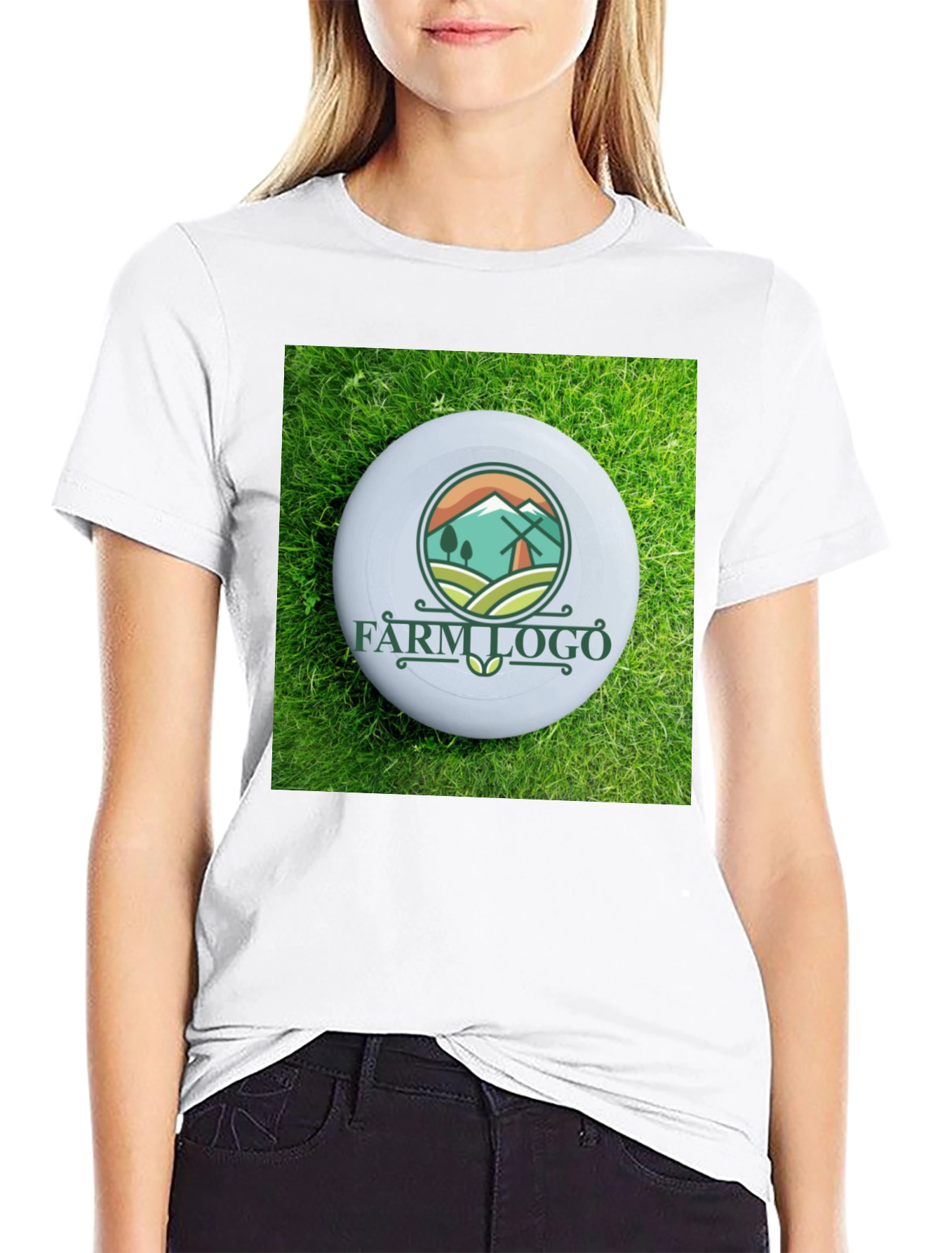 Black Farm Logo Graphic T-Shirt view 9