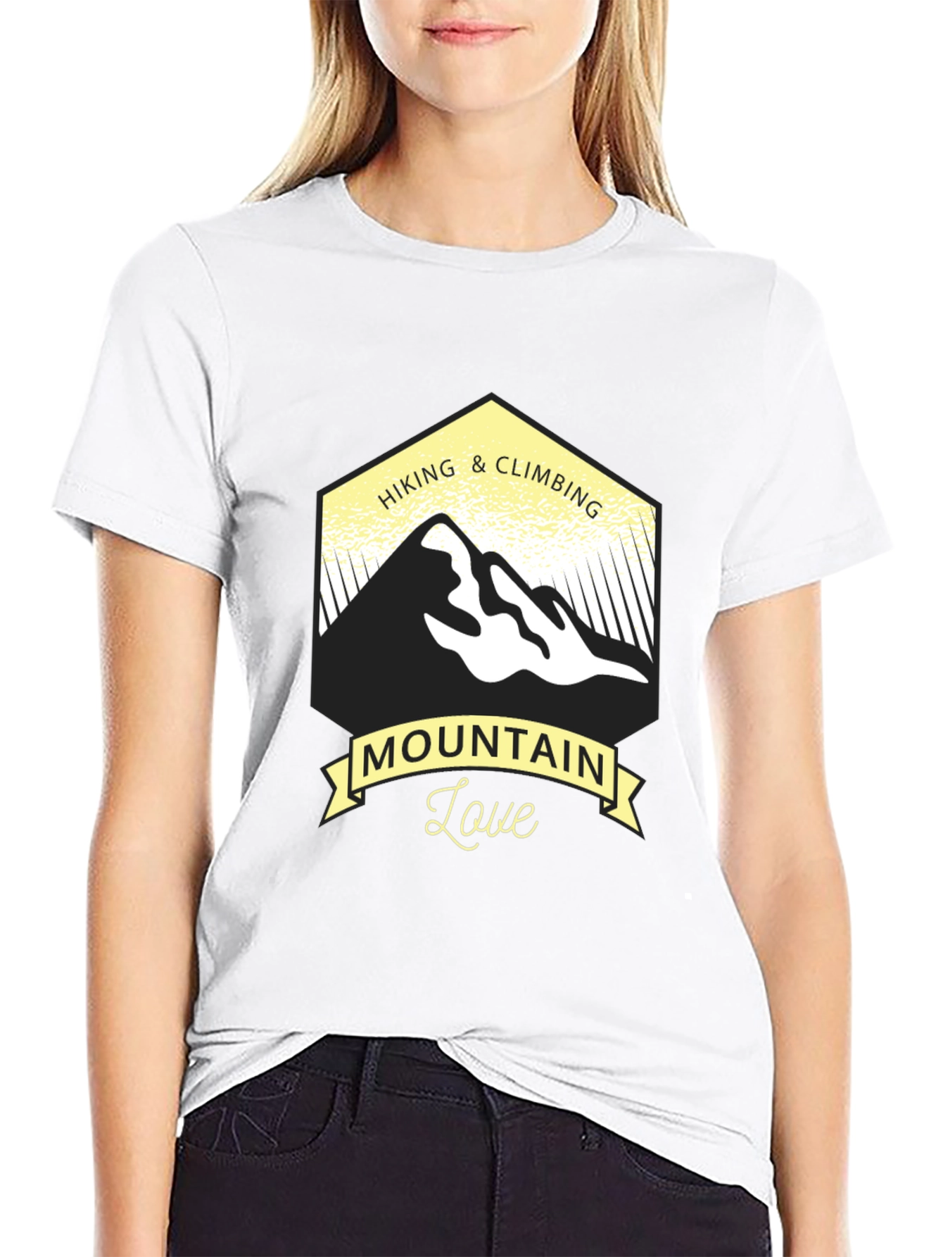 Black Mountain Love Hiking & Climbing Graphic Tee view 9
