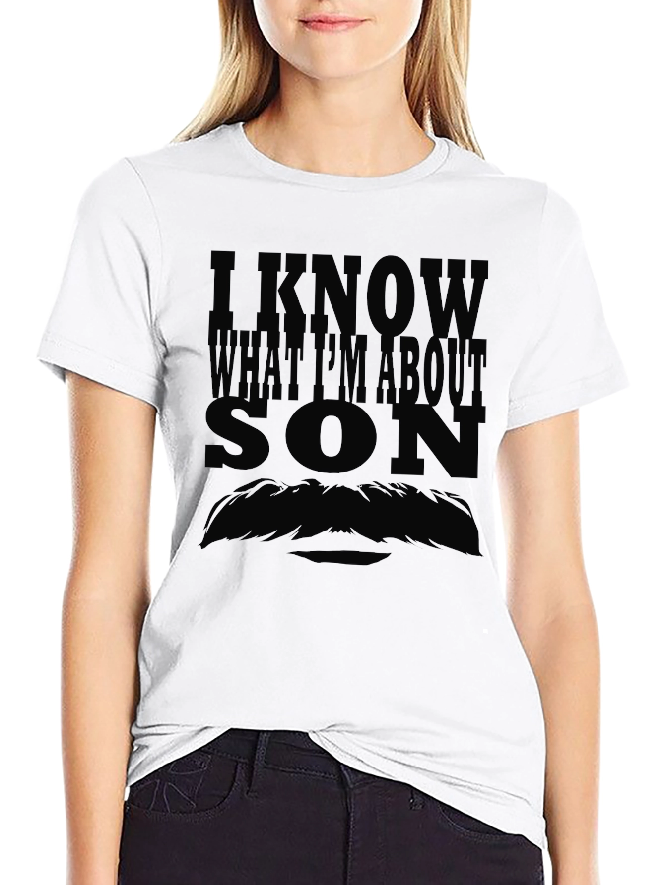 Black I Know What I'm About Son Graphic T-Shirt view 9