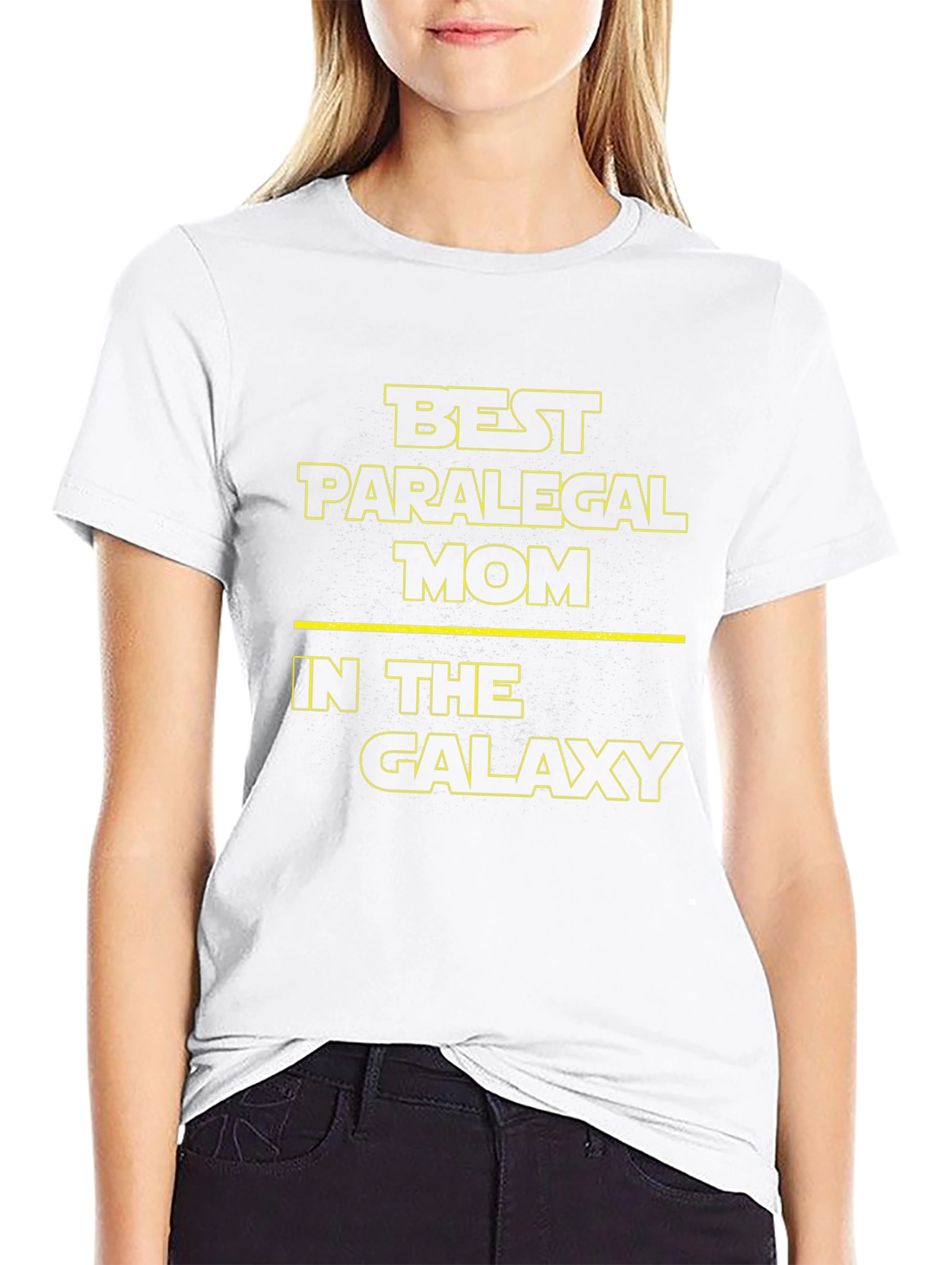 Black Best Paralegal Mom Galaxy T-Shirt view 9