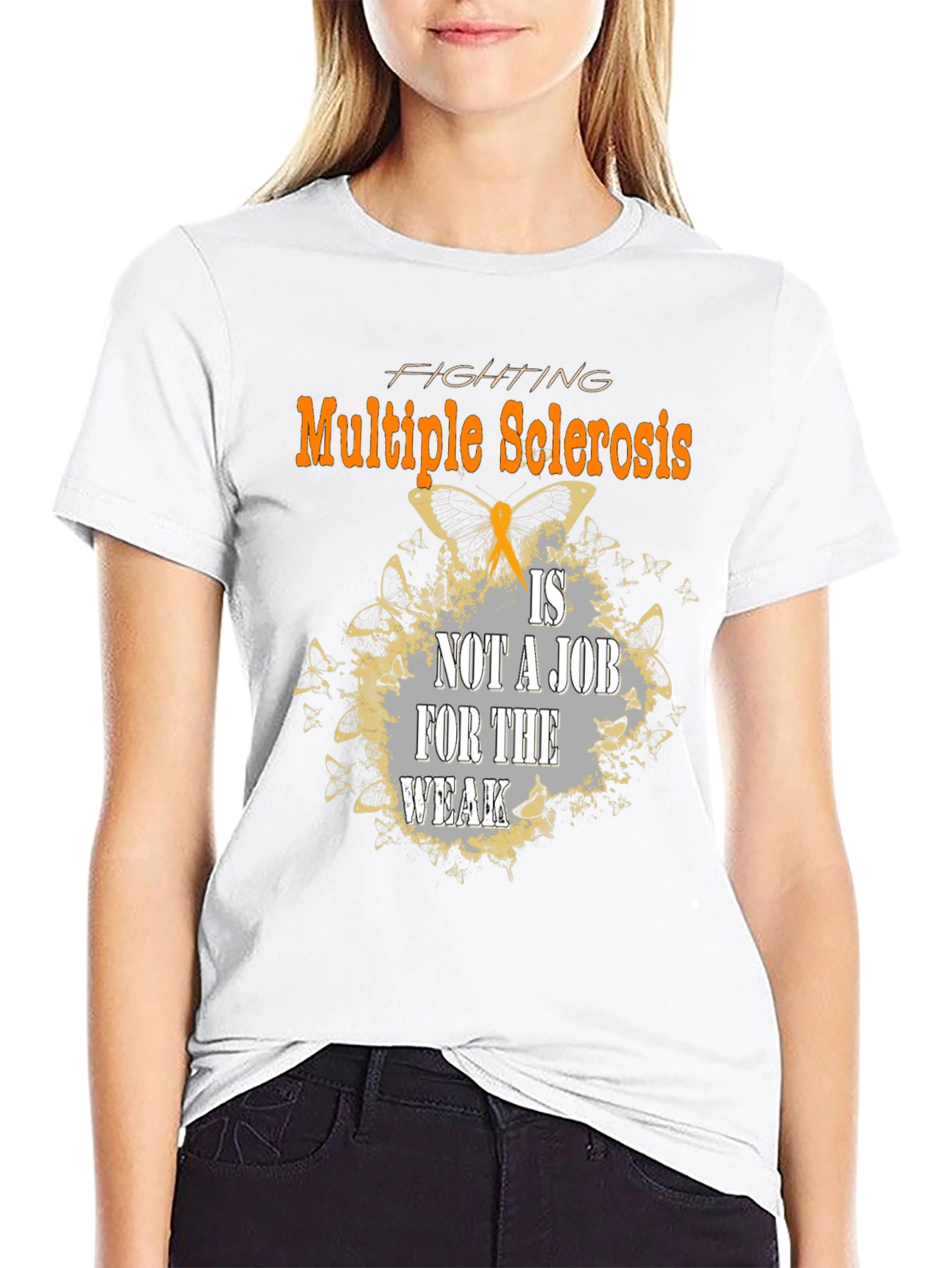 Black Multiple Sclerosis Awareness T-Shirt view 9