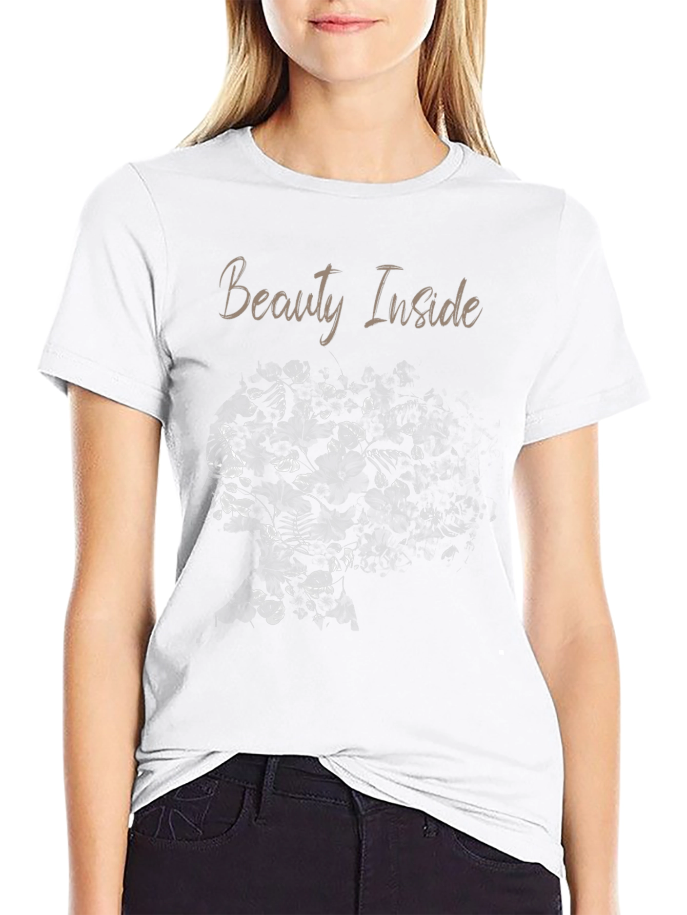 Black Beauty Inside Floral T-Shirt view 9