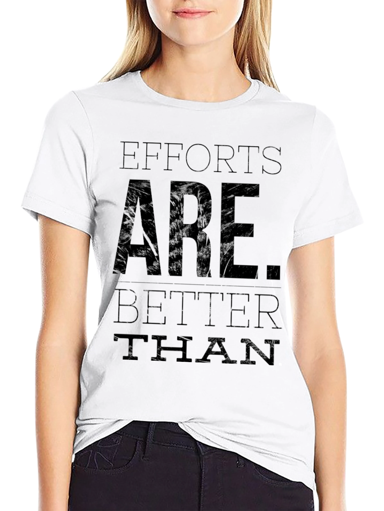 Black Efforts Are Better Than Excuses Black T-Shirt view 9