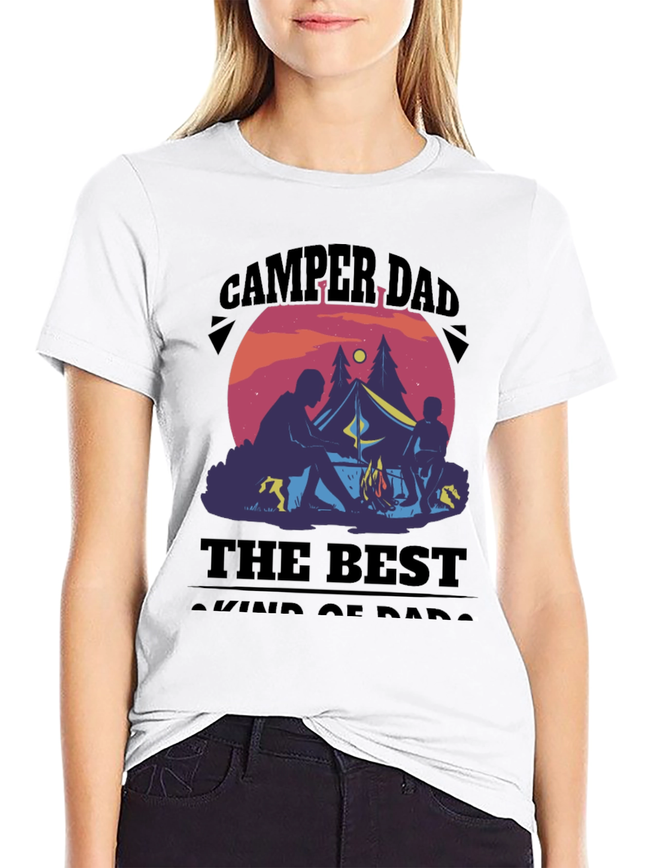 Black Camper Dad T-Shirt: The Best Kind of Dads view 9