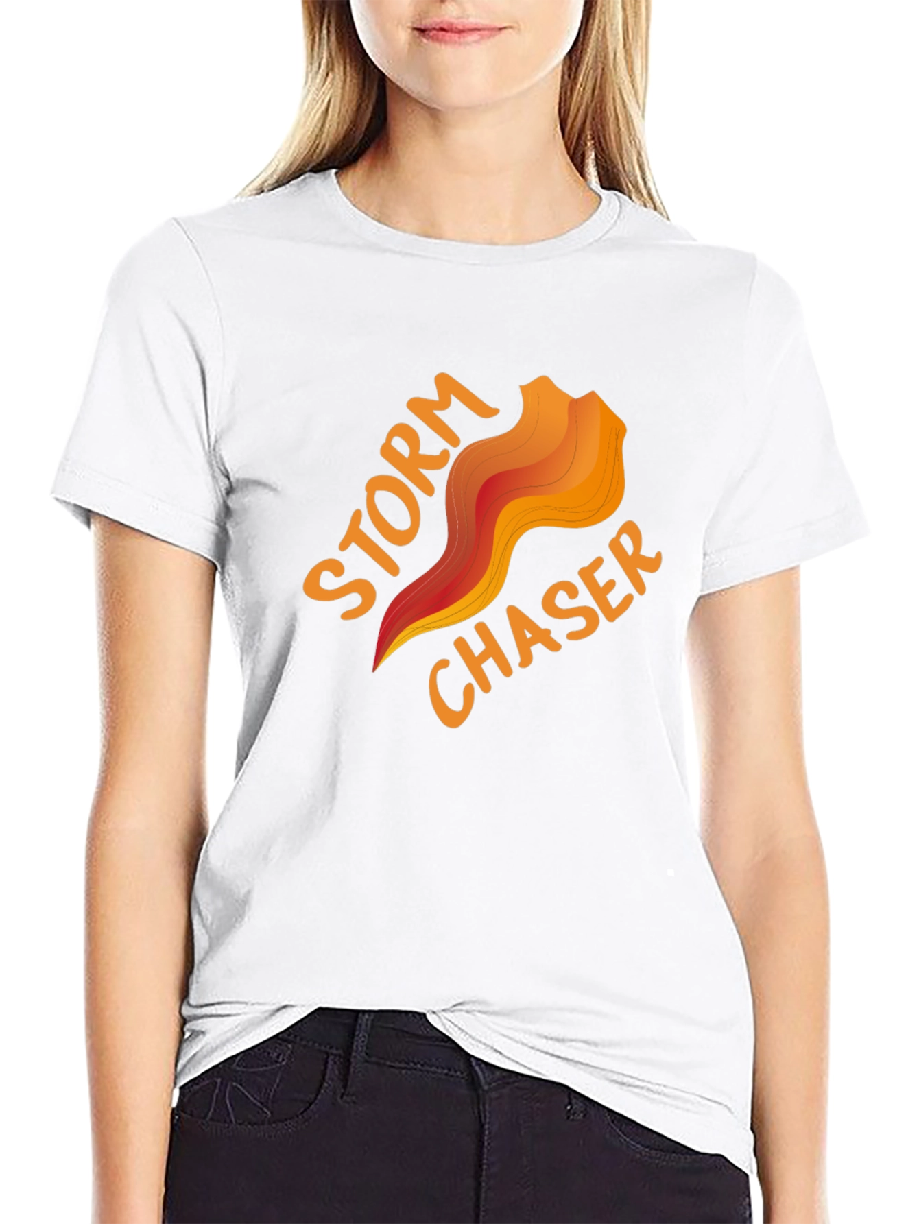 Black Storm Chaser Graphic Tee - Weather Enthusiast Shirt view 9