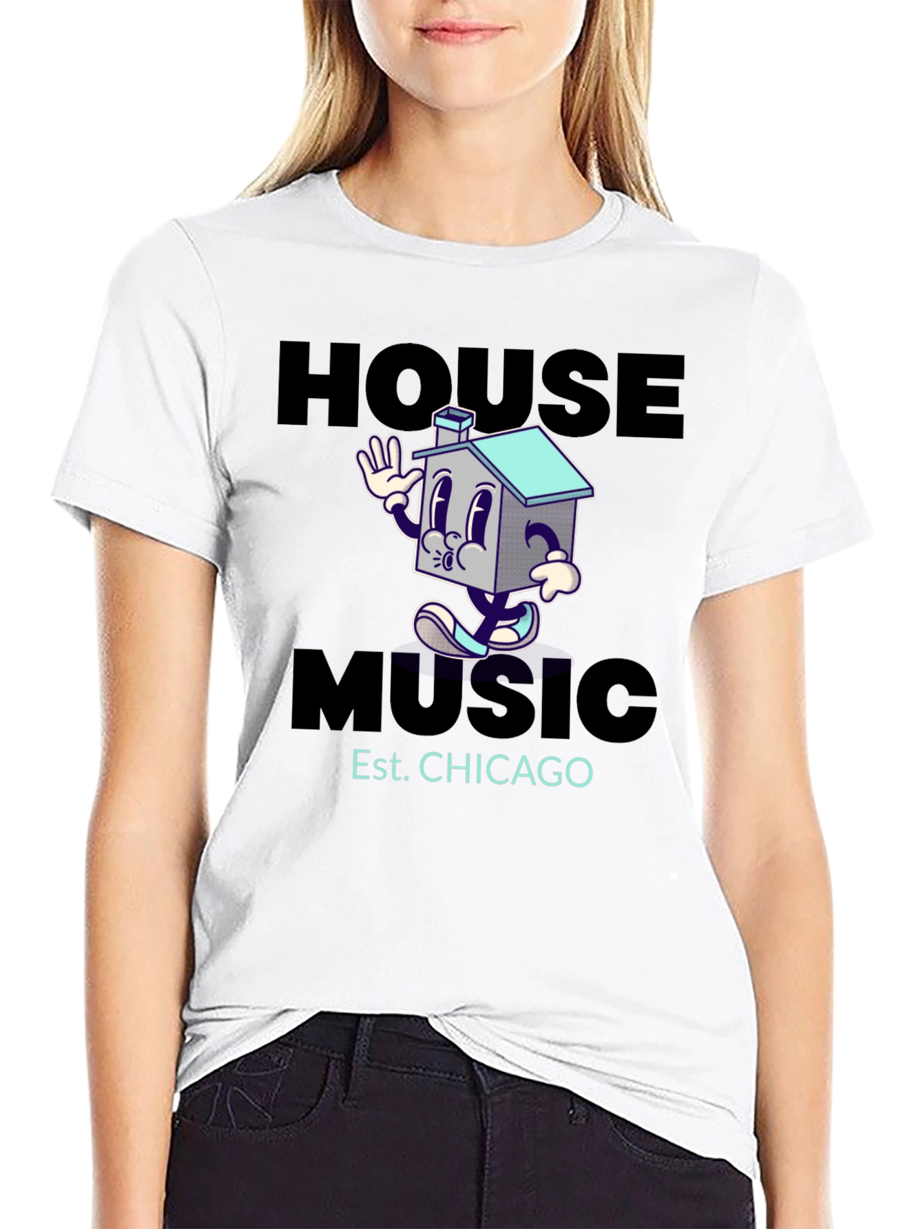Black House Music Chicago Graphic T-Shirt view 9