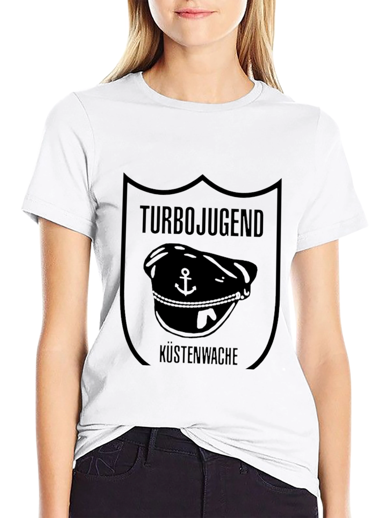 Turbojugend Küstenwache Black T-Shirt - 9