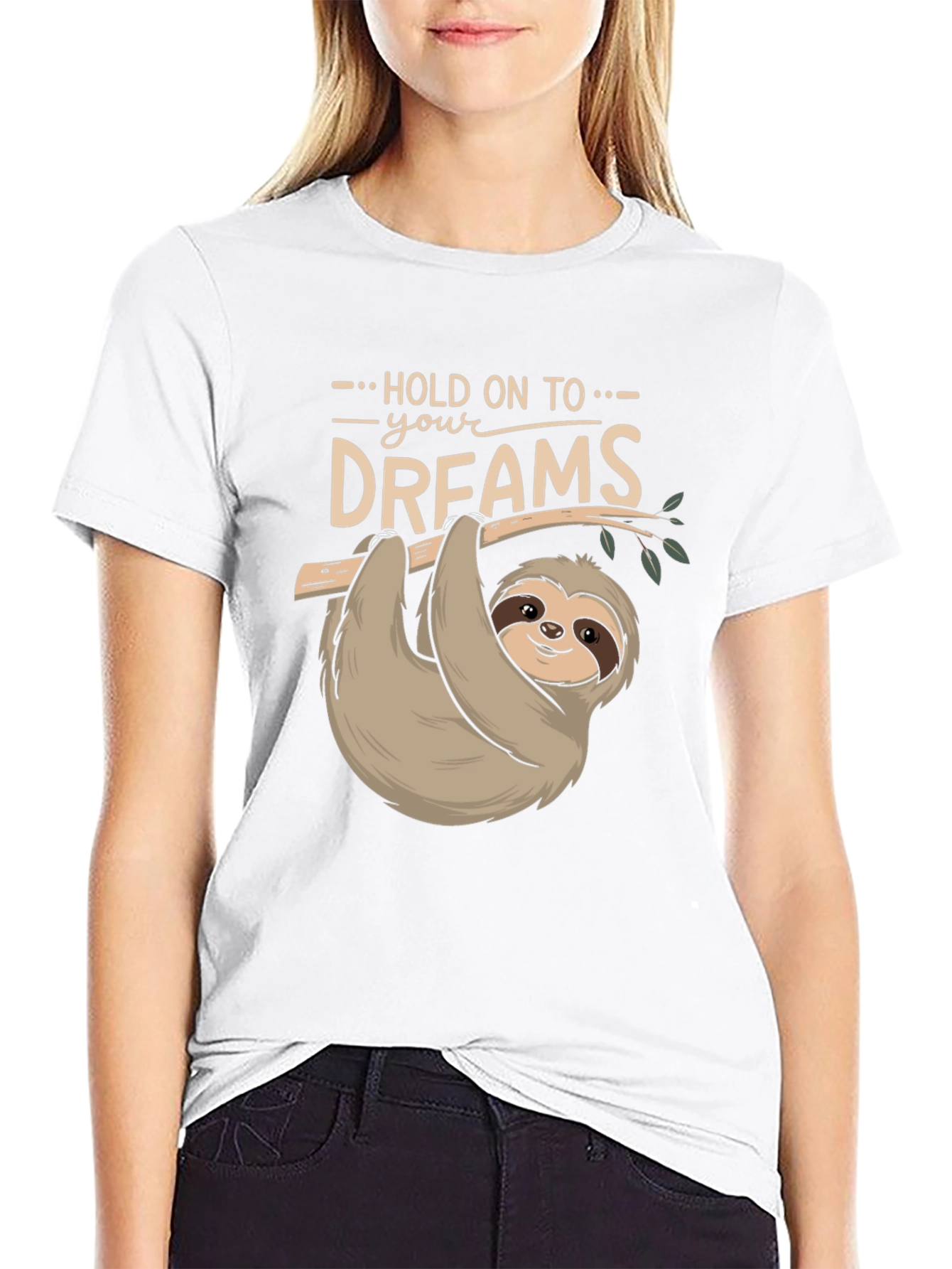 Black Sloth Dreams T-Shirt - Cute & Comfy view 9