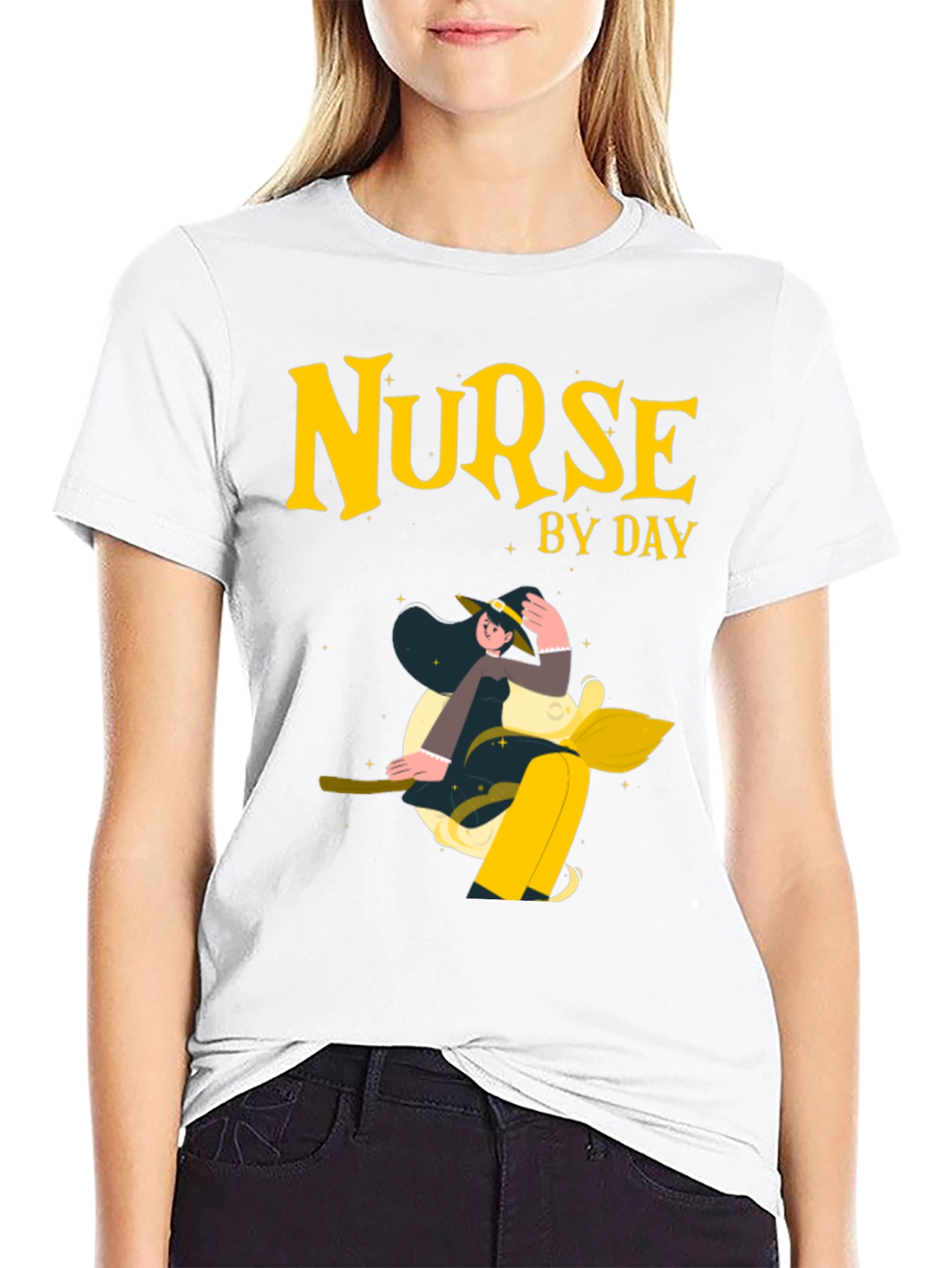 Black Nurse By Day T-Shirt - Novelty Apparel view 9