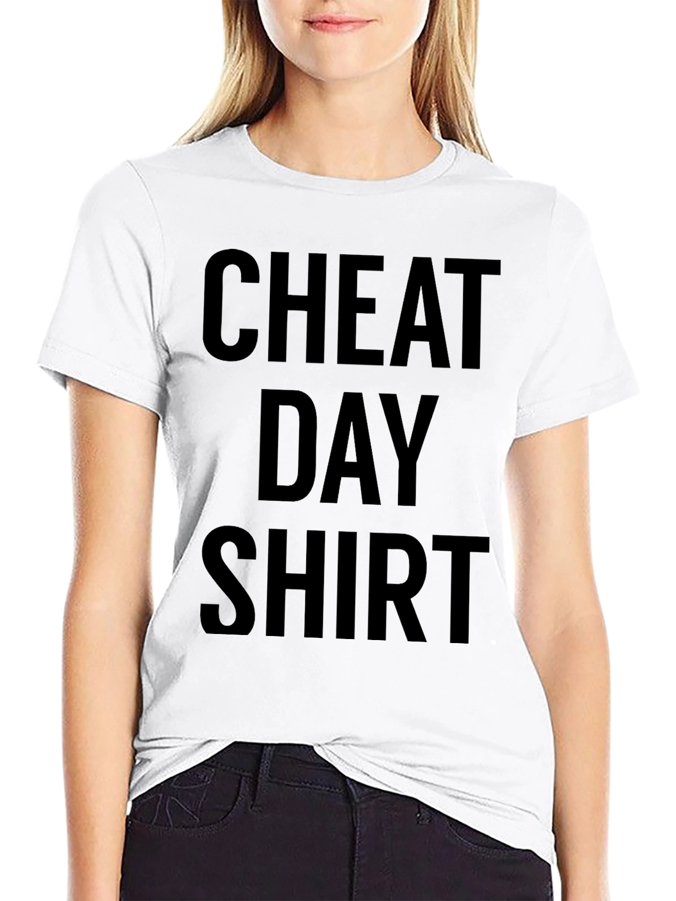 Black Cheat Day Shirt - Relaxed Fit Tee view 9