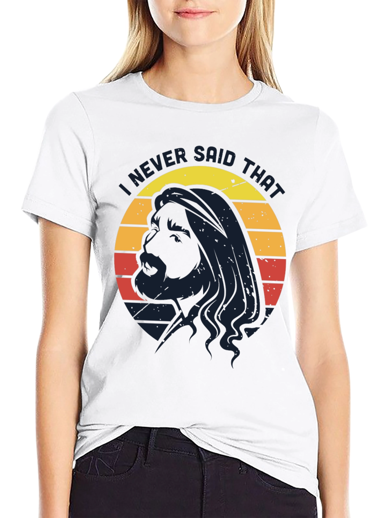 Black I Never Said That Graphic Tee view 9