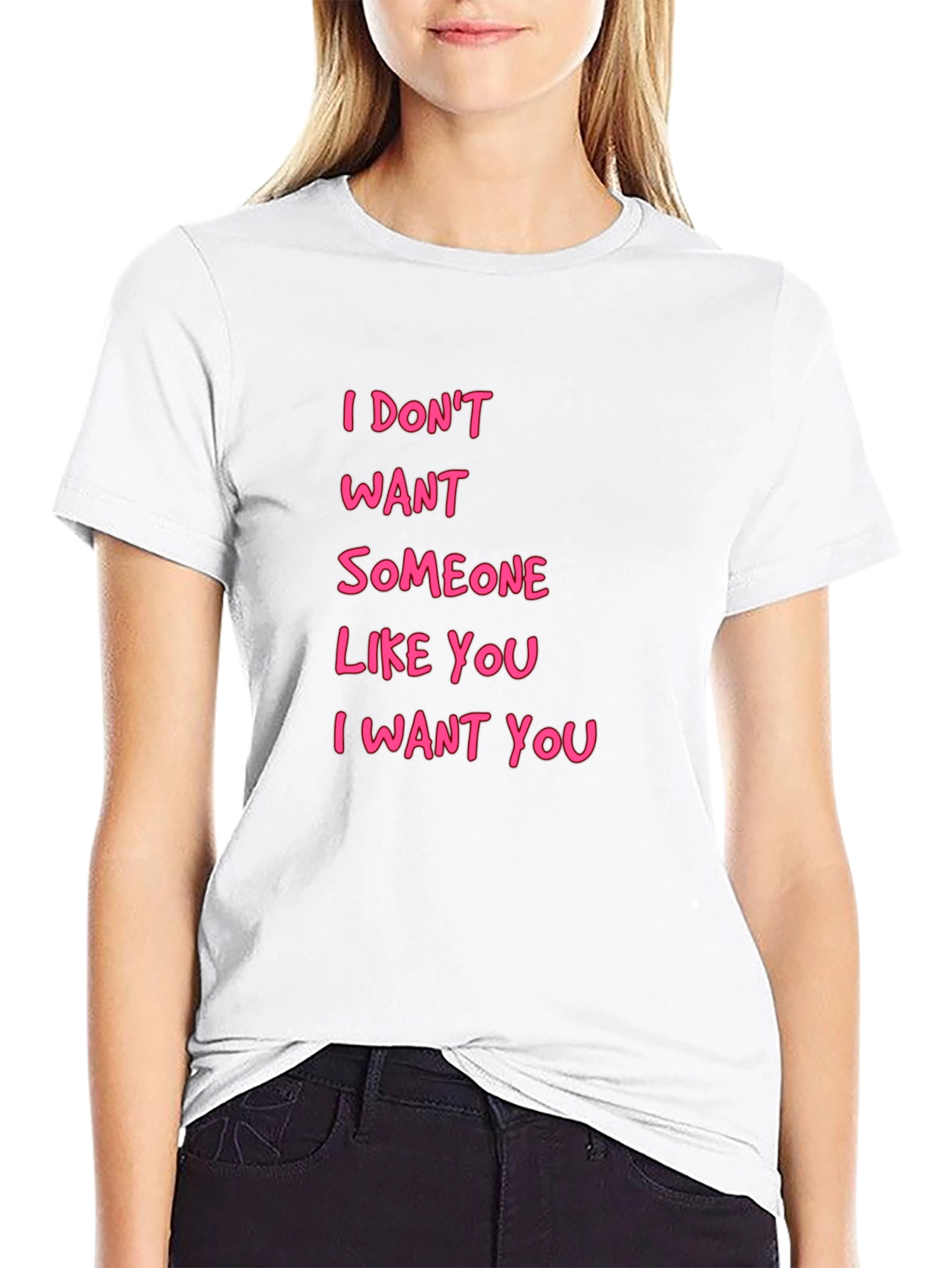 Black I Want You Black T-Shirt view 9