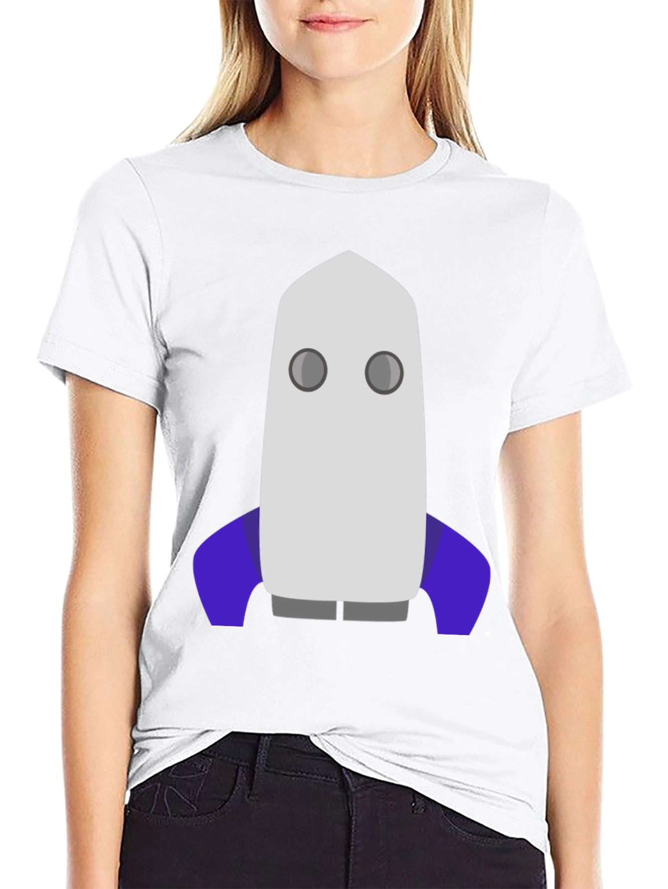 Black Rocket T-Shirt - Black Cotton Graphic Tee view 9