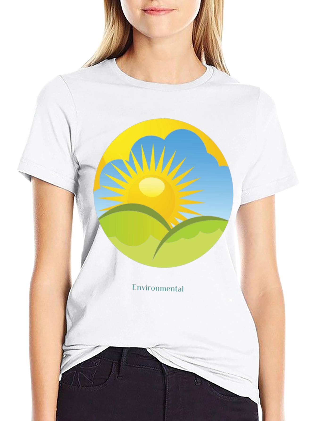 Black Environmental Graphic Tee -  Nature Inspired Design view 9