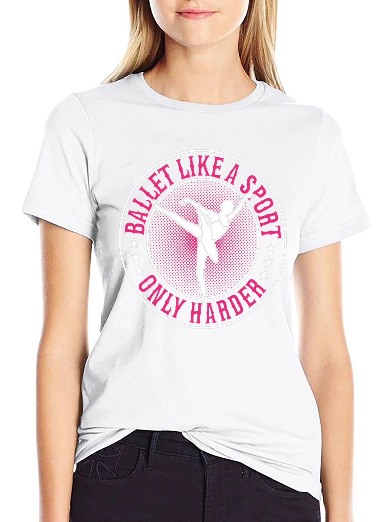 Black Ballet Like a Sport Only Harder Graphic Tee view 9